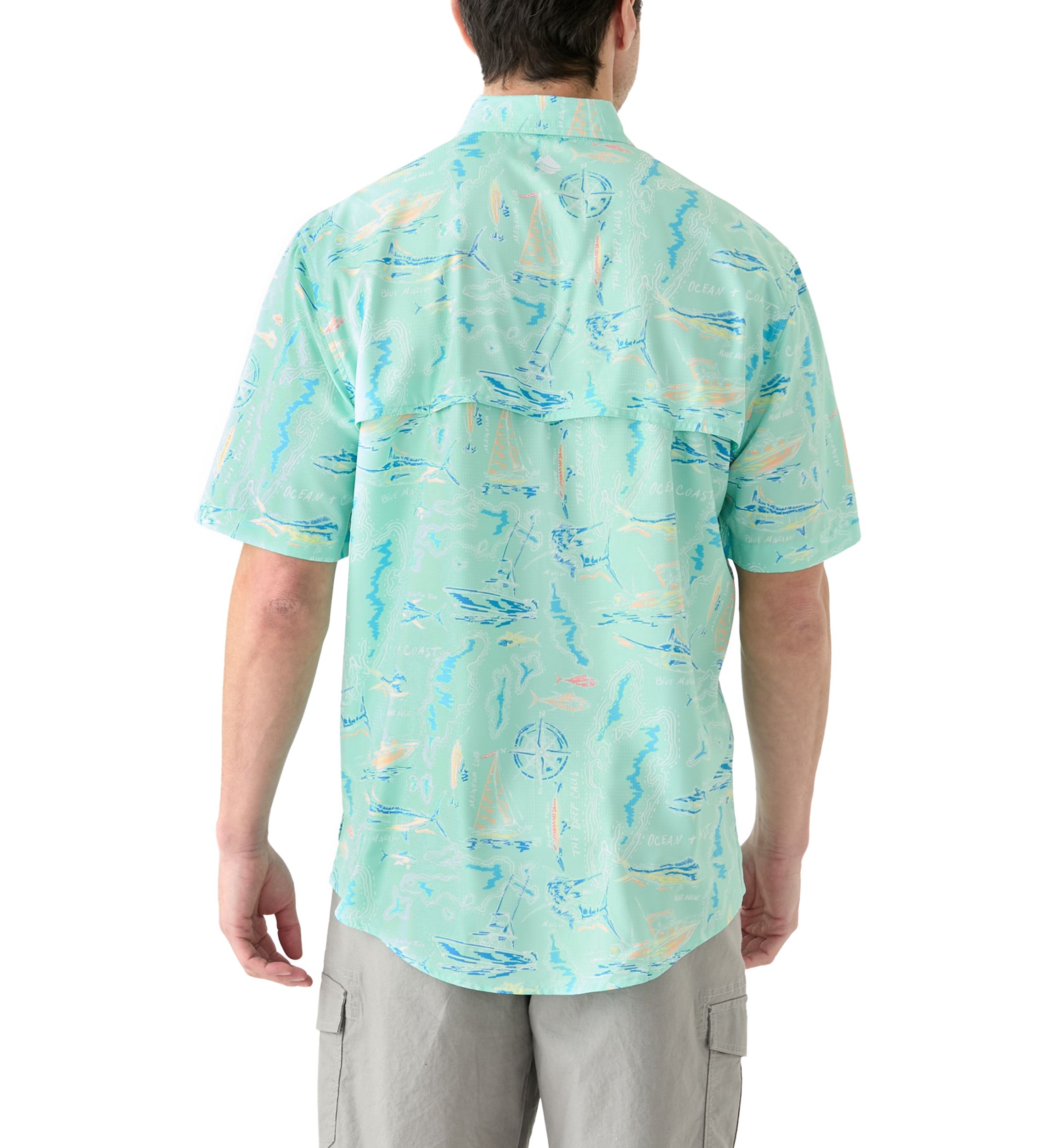 Short Sleeve Printed Fishing Shirt