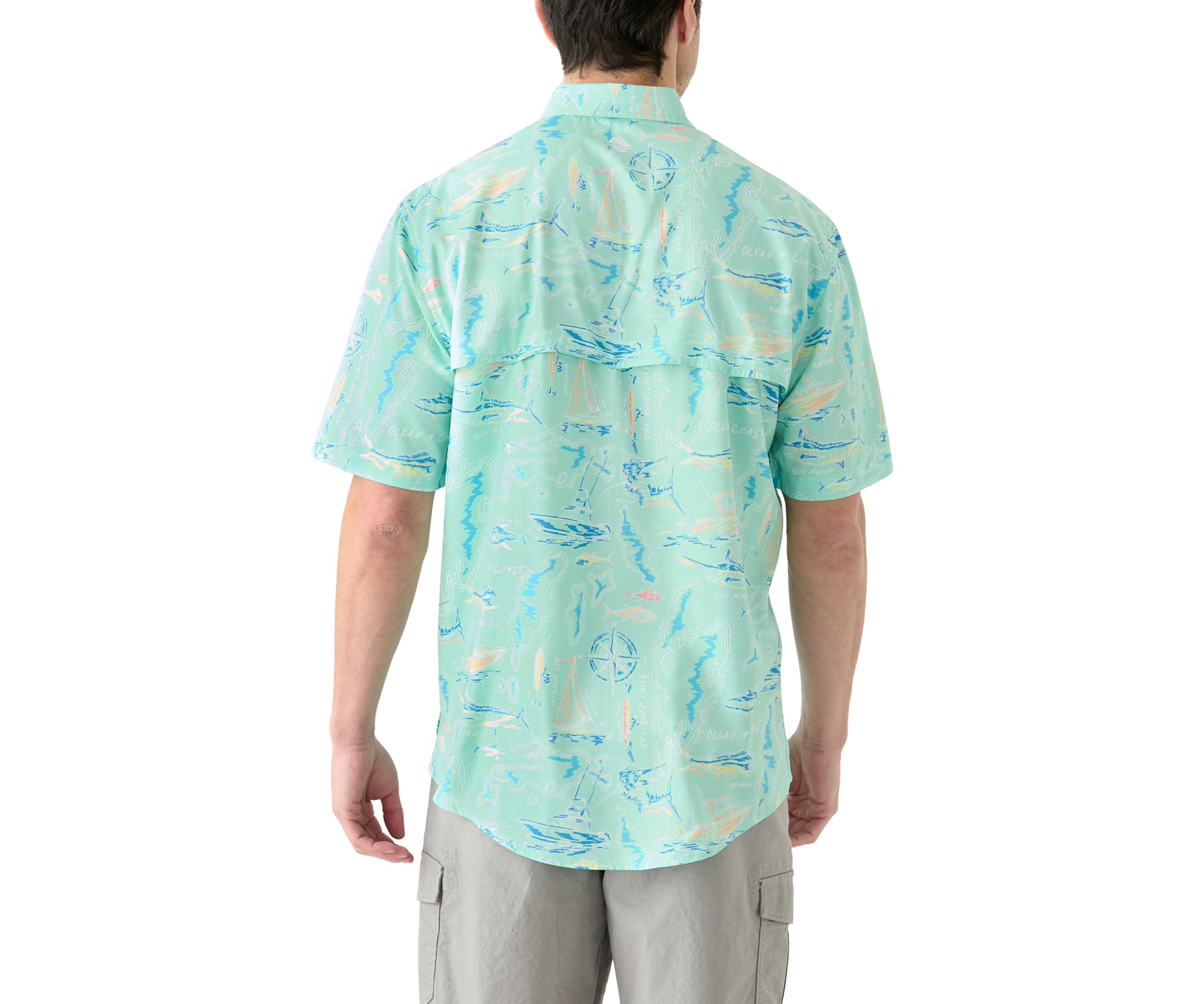 Short Sleeve Printed Fishing Shirt