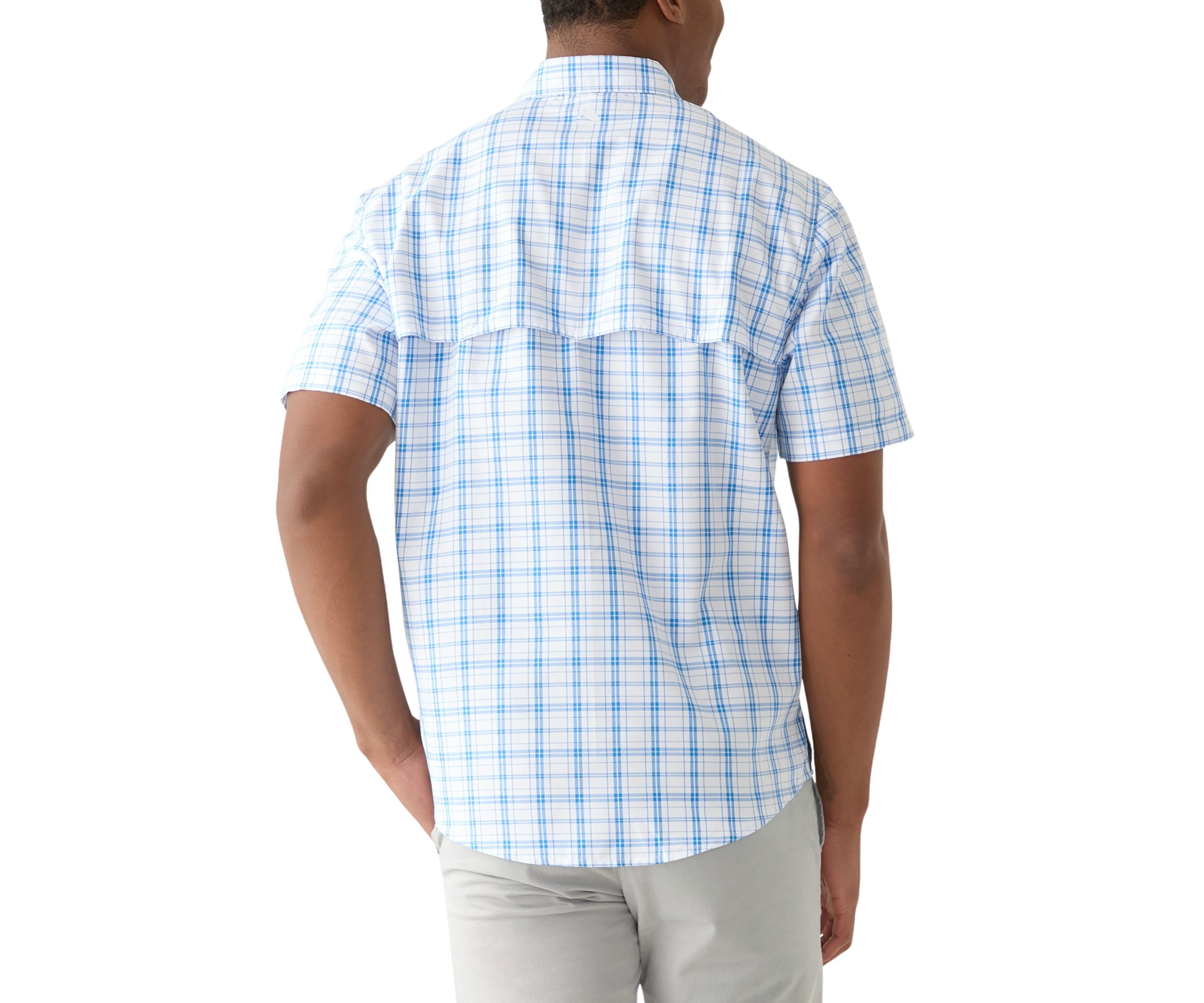 Short Sleeve Yarn Dyed Fishing Shirt