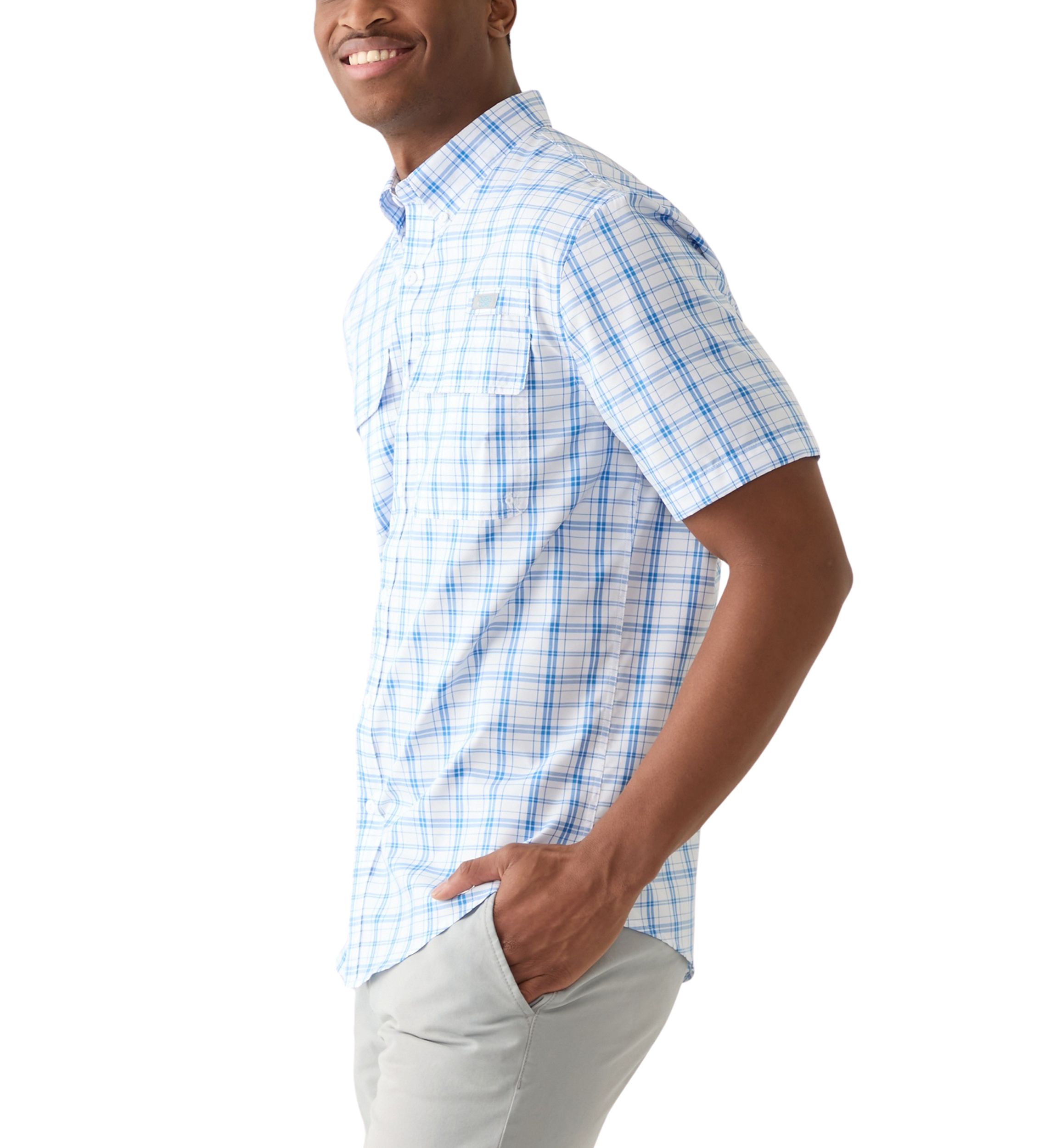 Short Sleeve Yarn Dyed Fishing Shirt