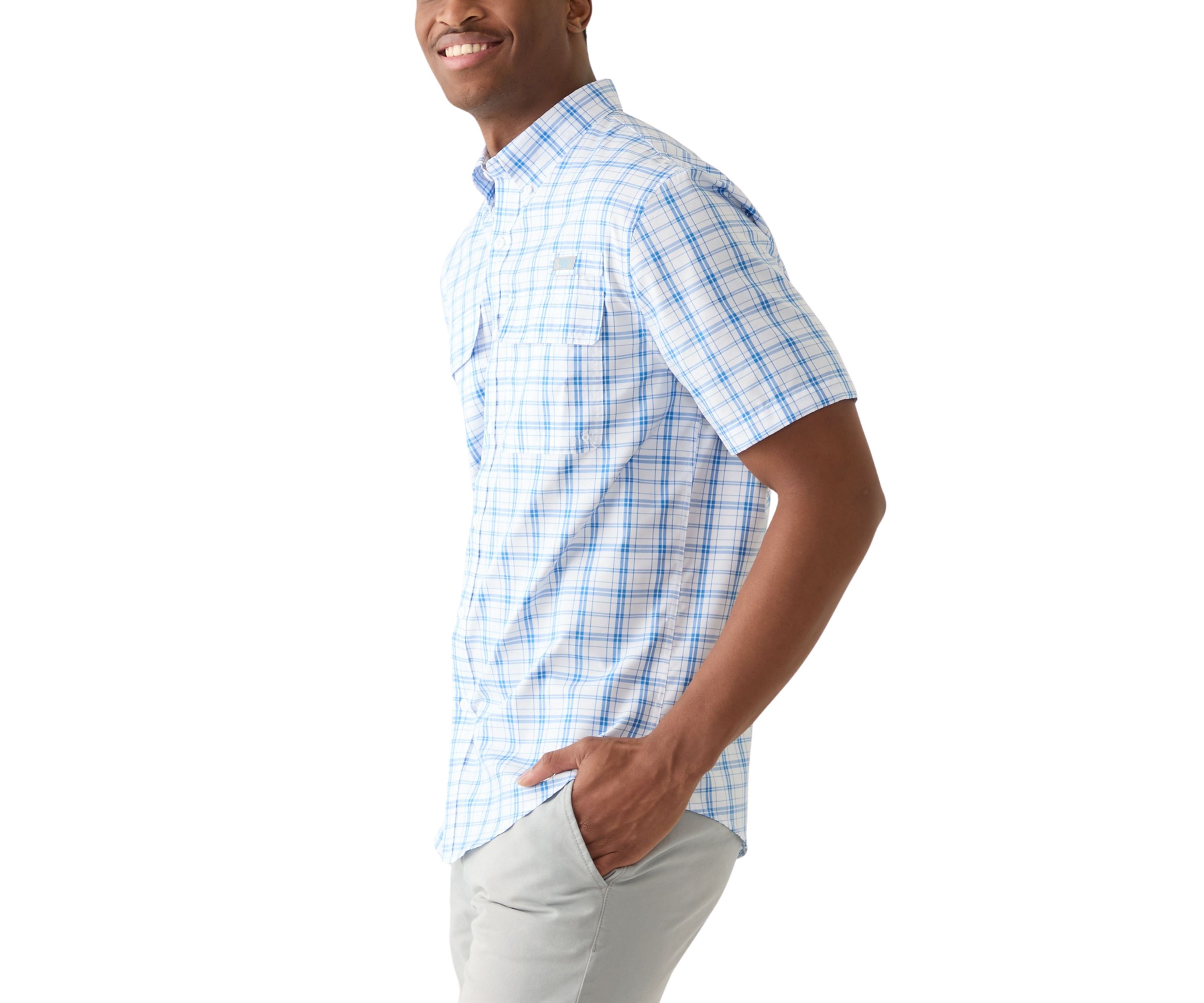 Short Sleeve Yarn Dyed Fishing Shirt