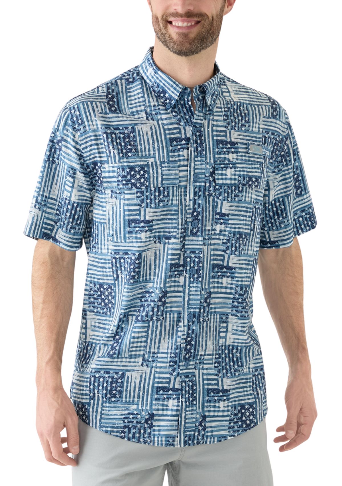 Americana Printed Fishing Shirt