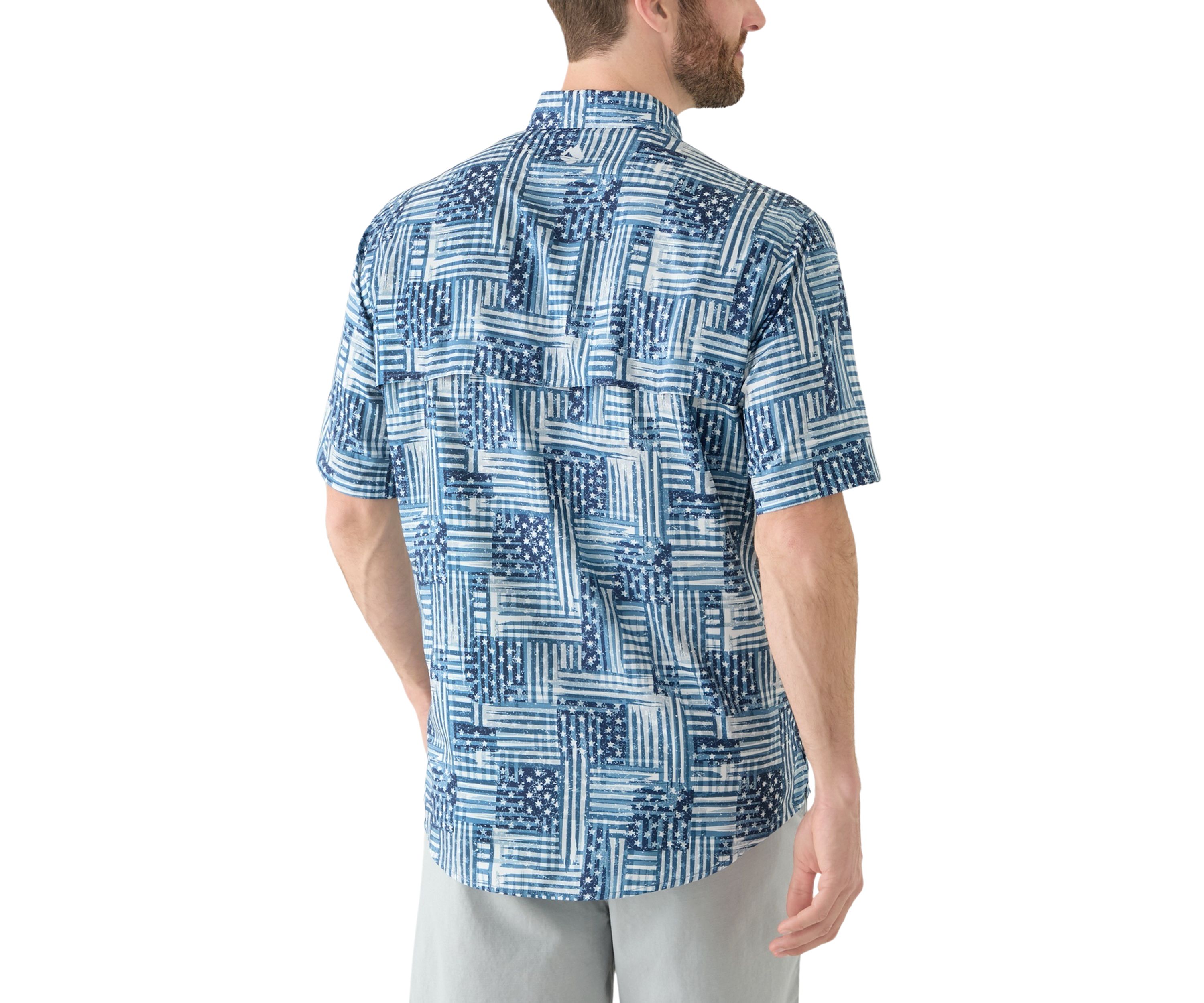 Americana Printed Fishing Shirt