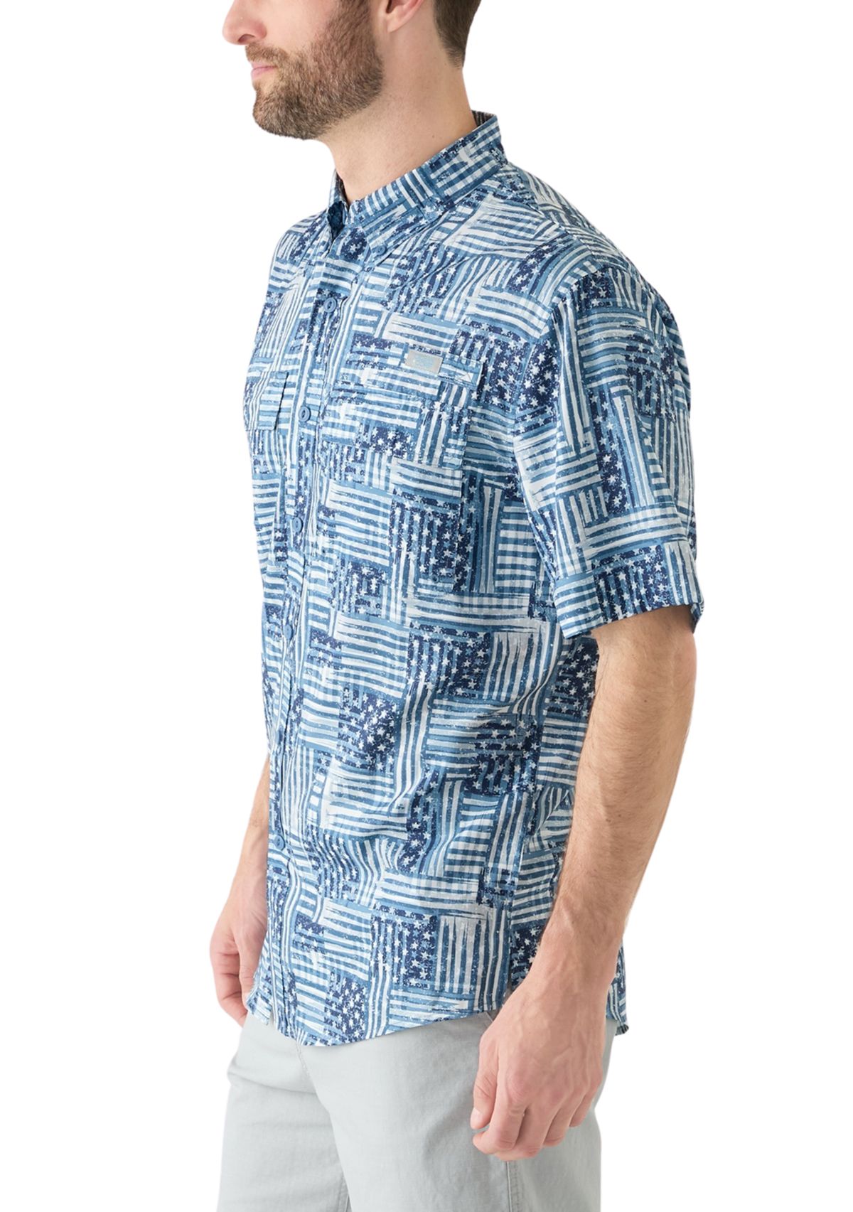 Americana Printed Fishing Shirt