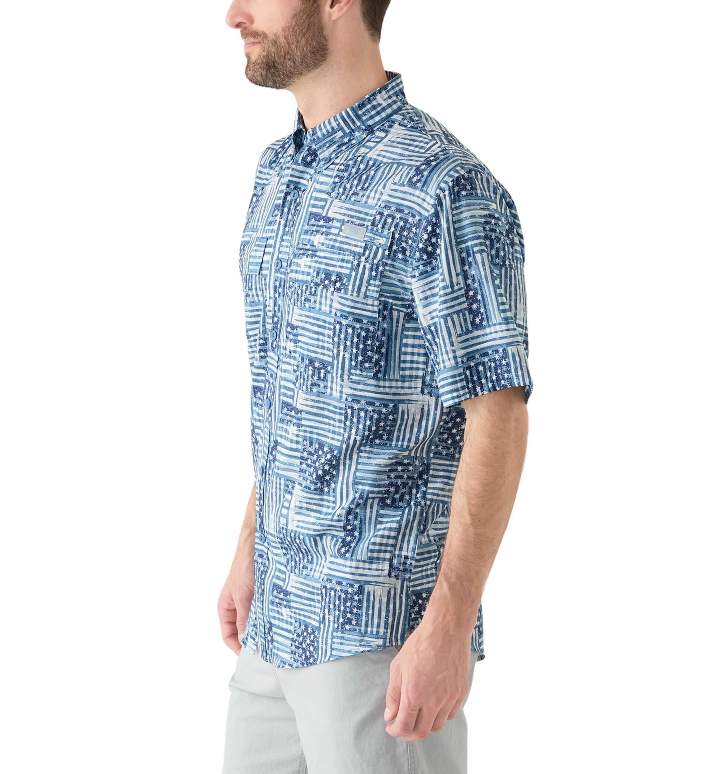 Americana Printed Fishing Shirt