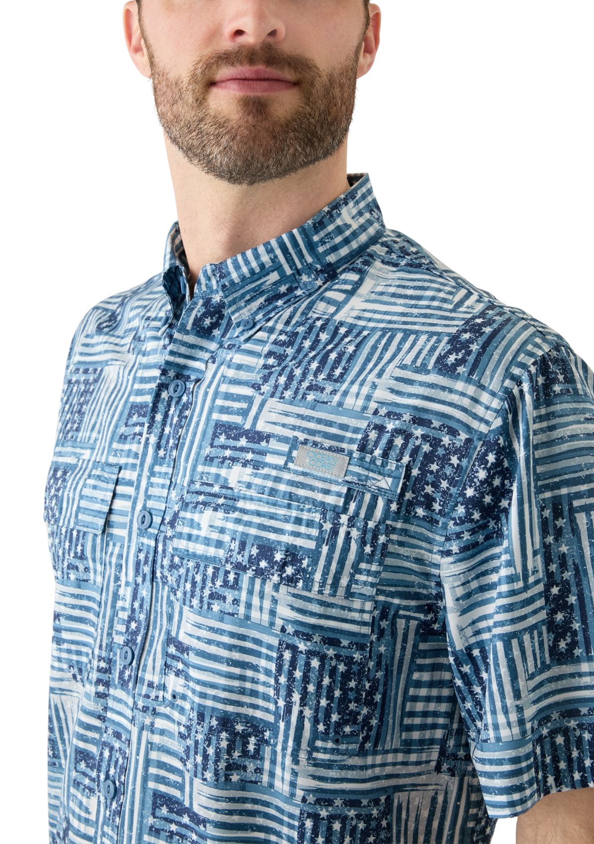 Americana Printed Fishing Shirt