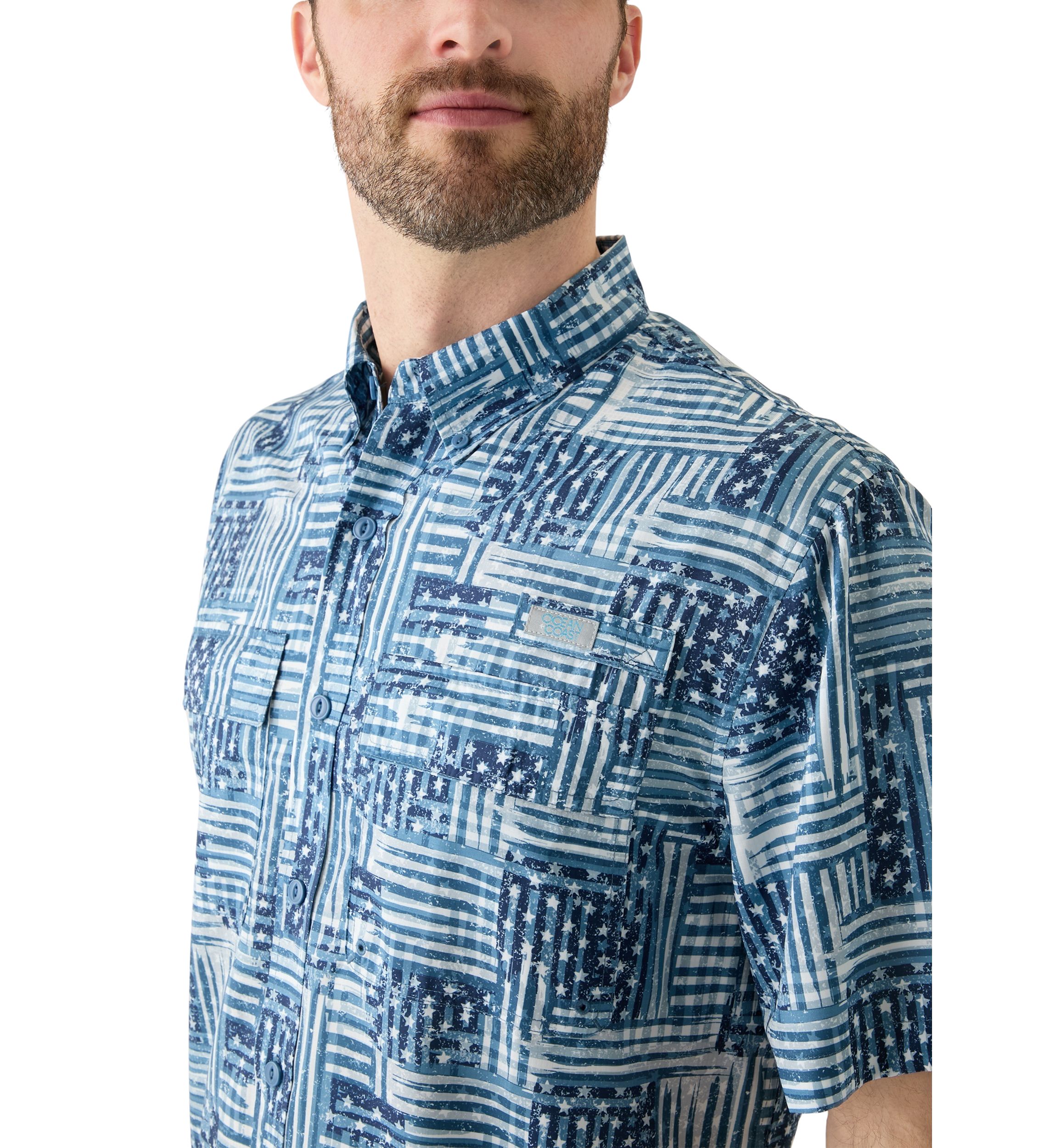 Americana Printed Fishing Shirt
