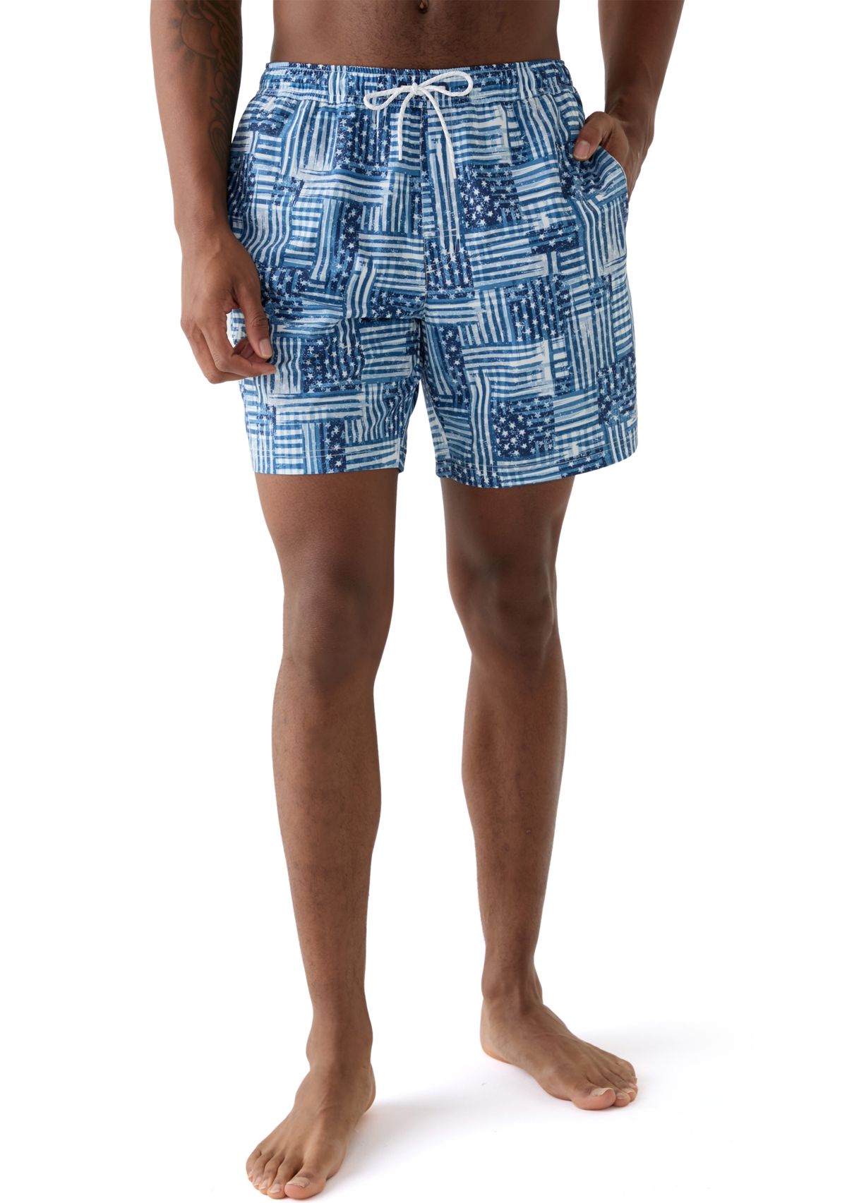 Printed Swim Trunks