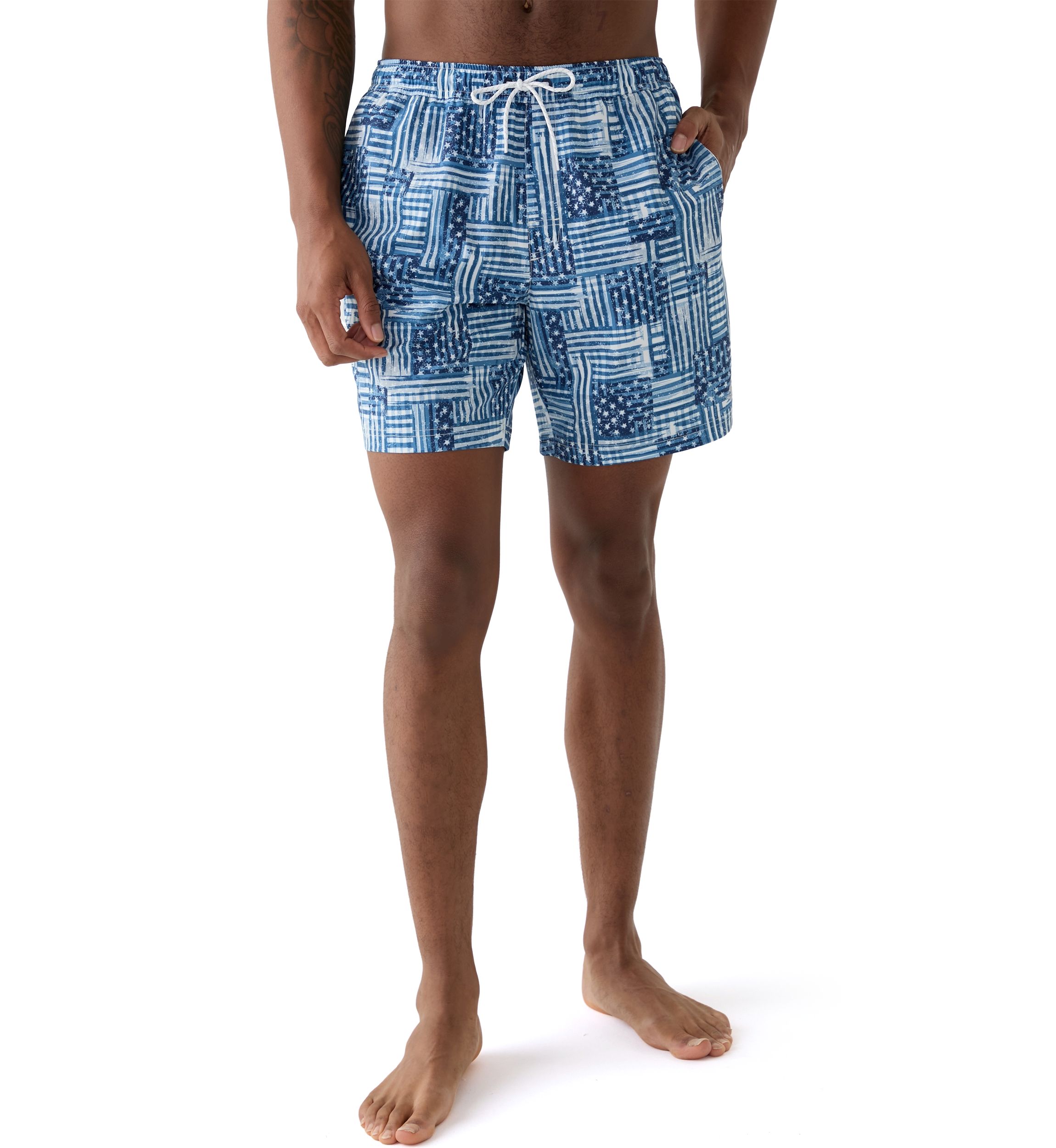 Printed Swim Trunks