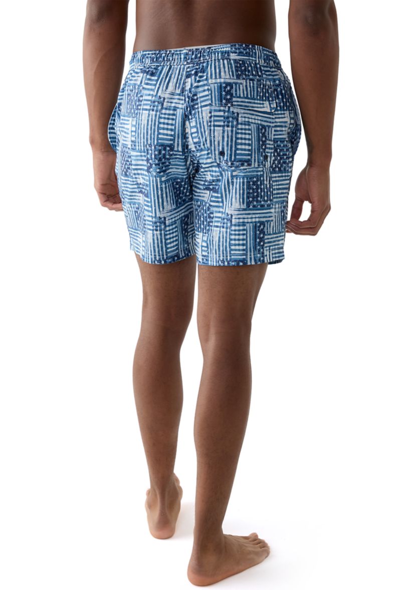 Printed Swim Trunks
