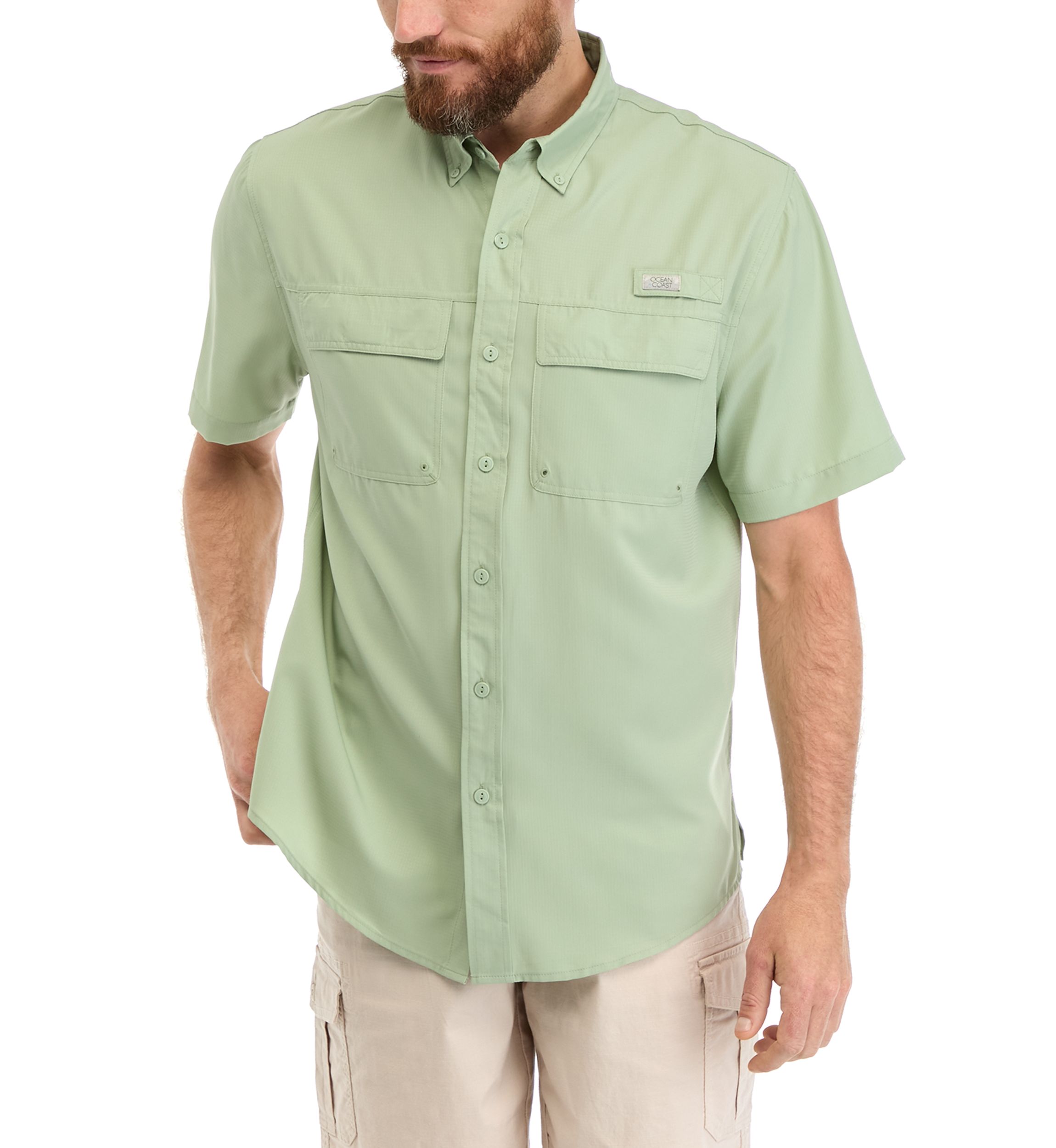 Short Sleeve Solid Fishing Shirt 