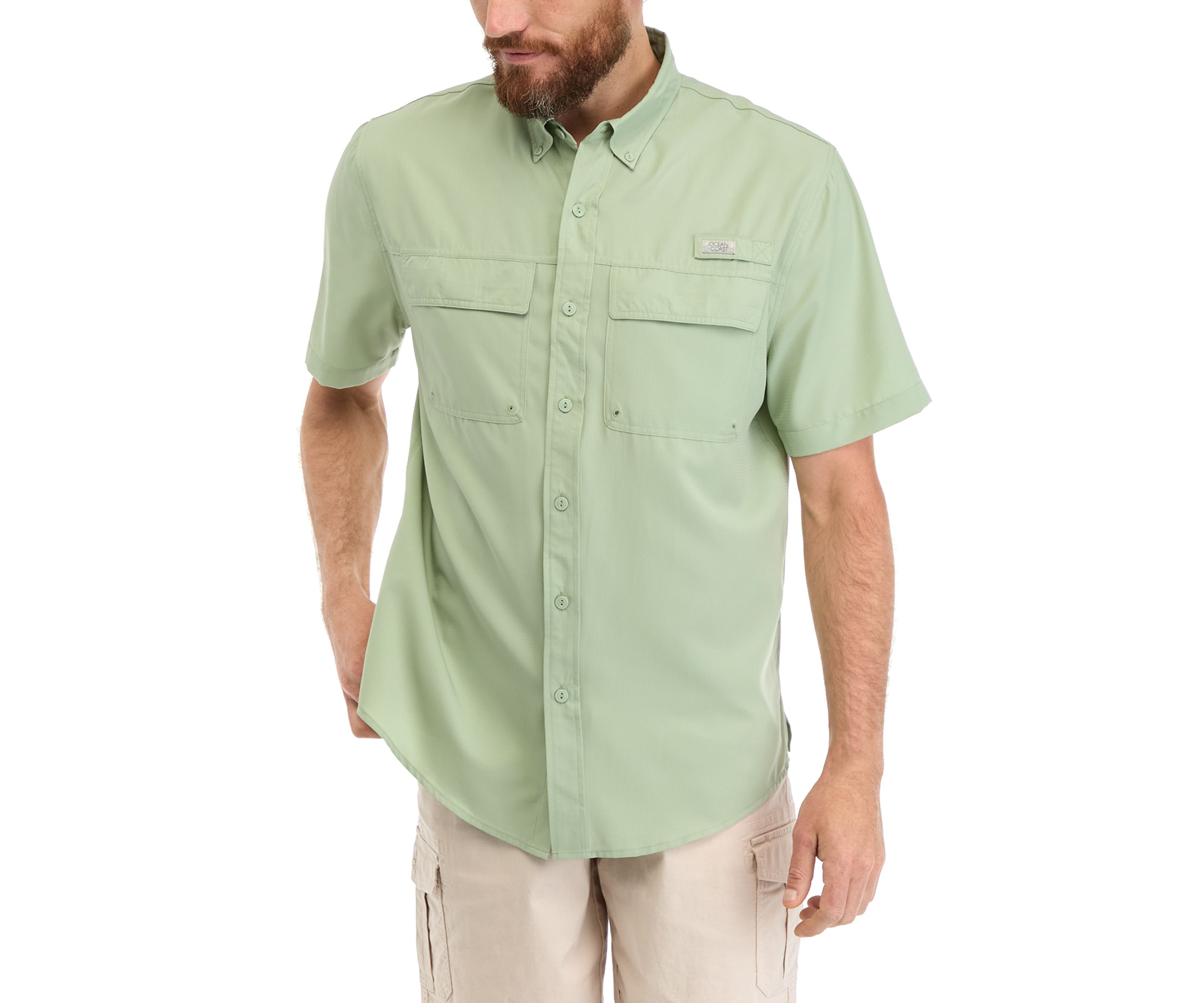 Short Sleeve Solid Fishing Shirt 