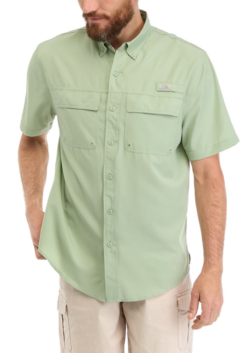 Short Sleeve Solid Fishing Shirt 