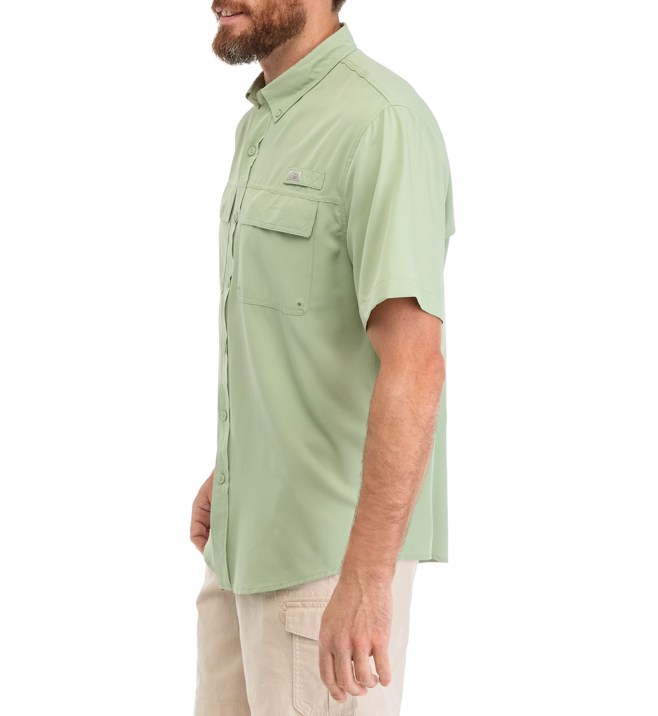 Short Sleeve Solid Fishing Shirt 