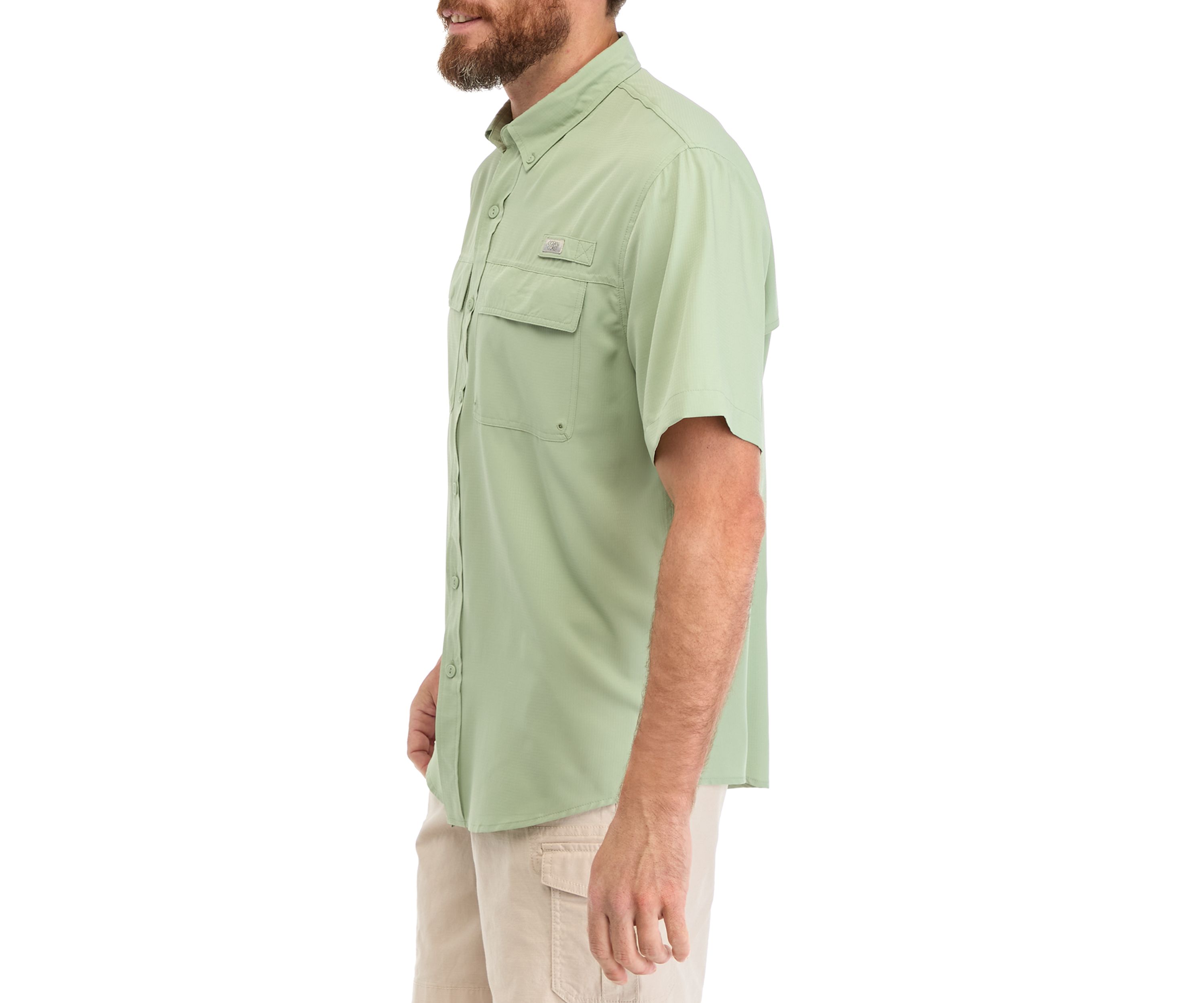 Short Sleeve Solid Fishing Shirt 