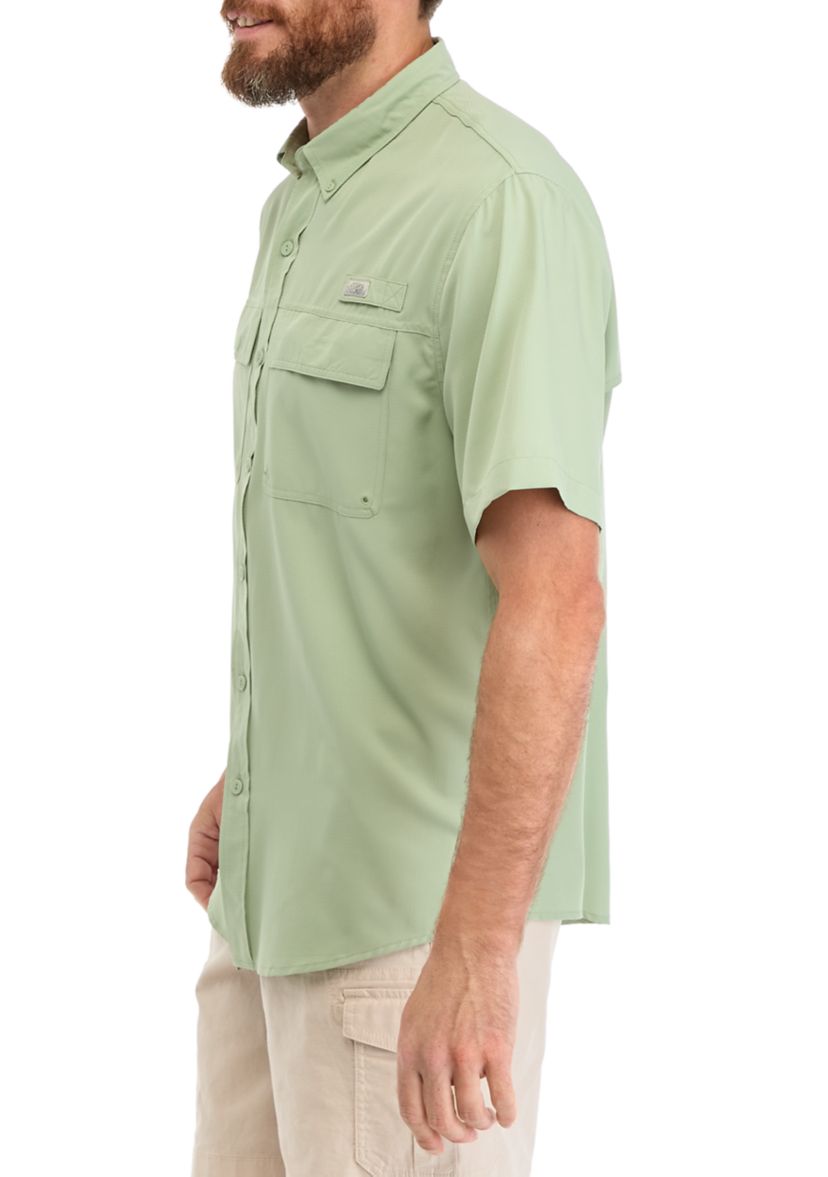 Short Sleeve Solid Fishing Shirt 