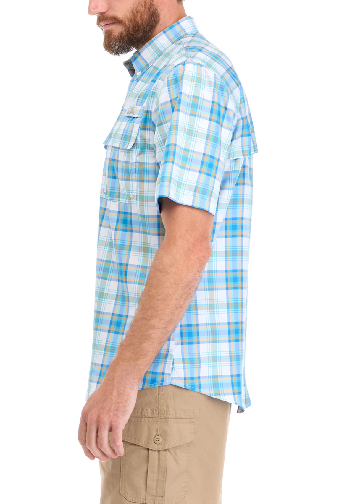 Short Sleeve Yarn Dyed Fishing Shirt