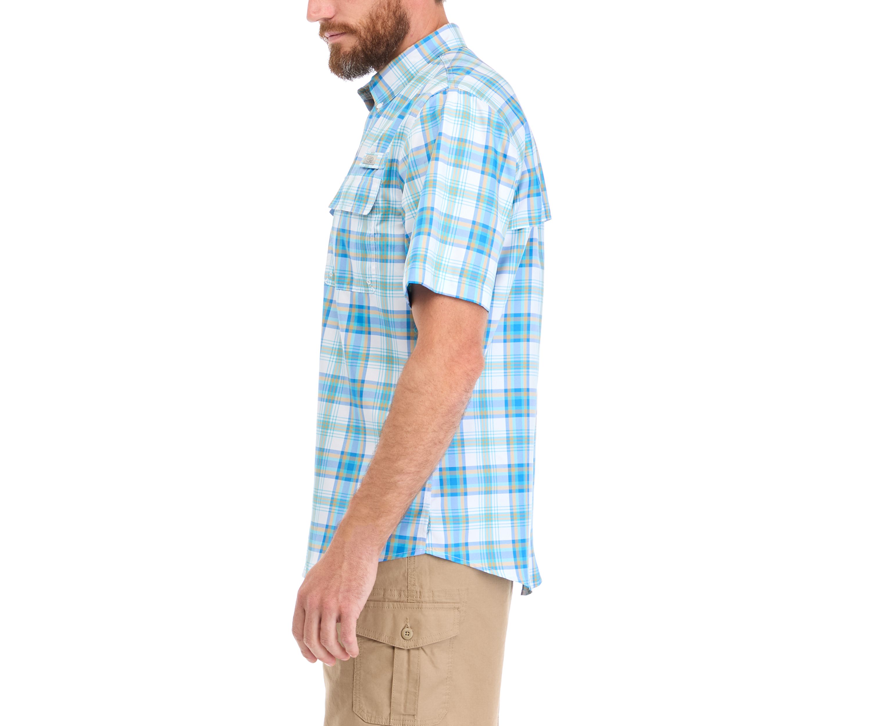 Short Sleeve Yarn Dyed Fishing Shirt