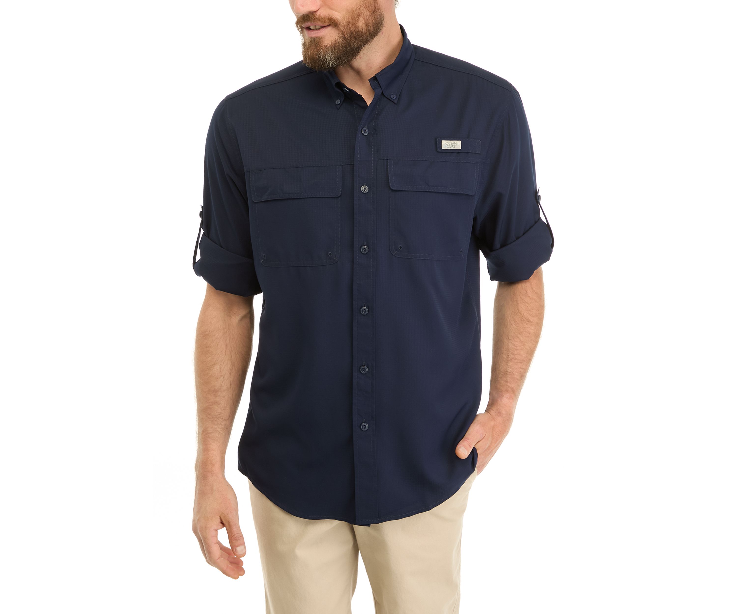 Long Sleeve Solid Fishing Shirt