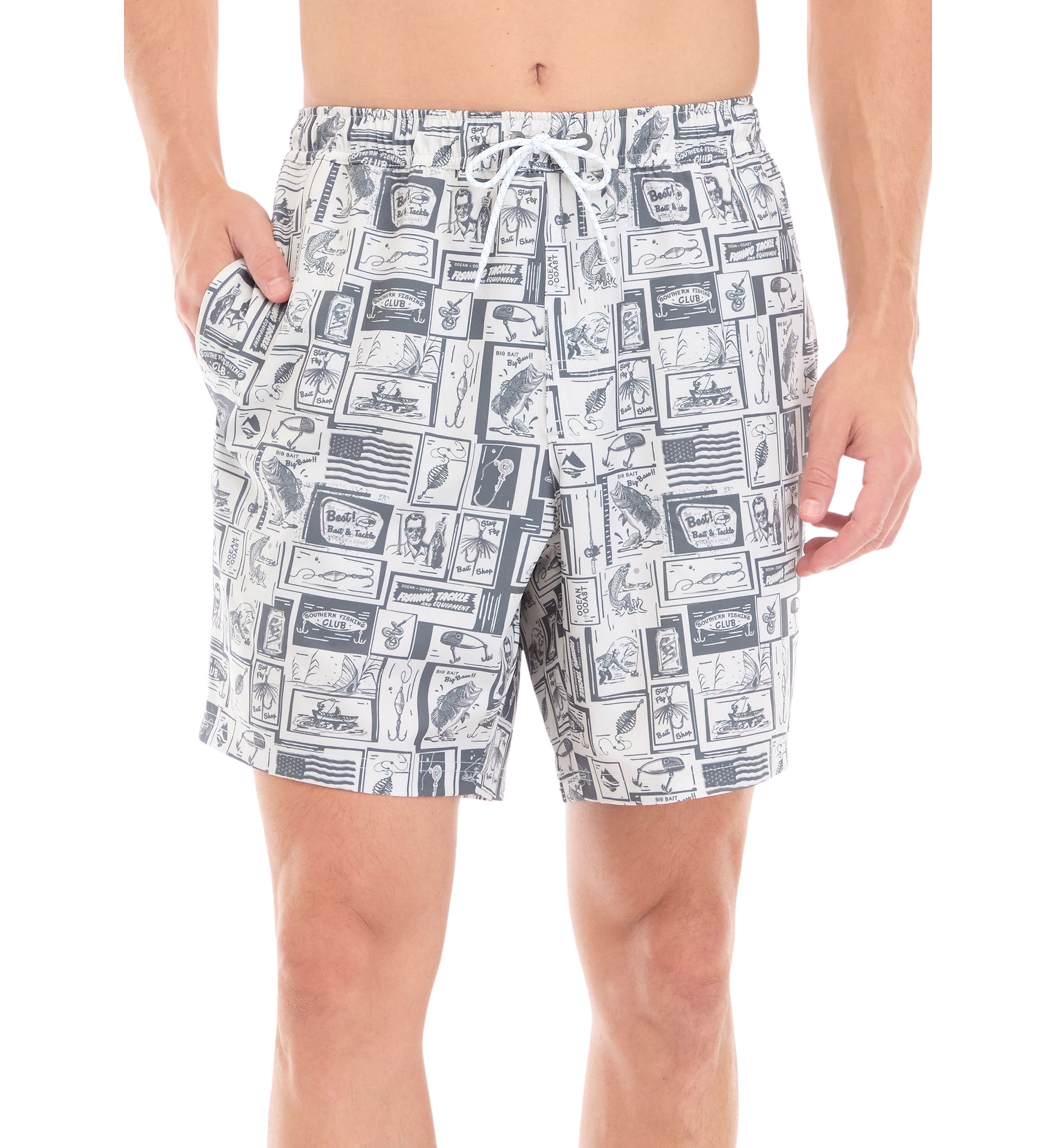 Printed Swim Trunks