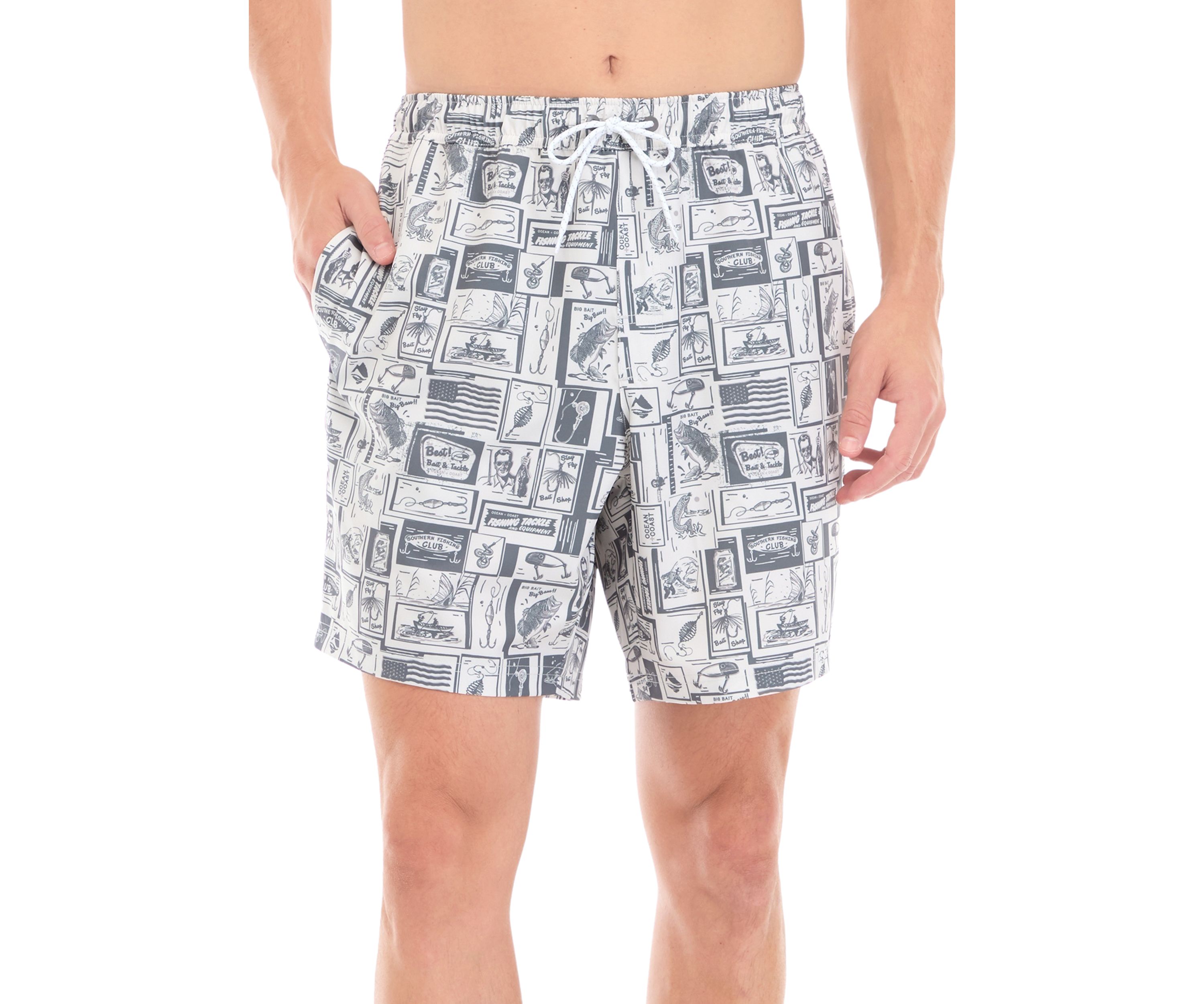 Printed Swim Trunks