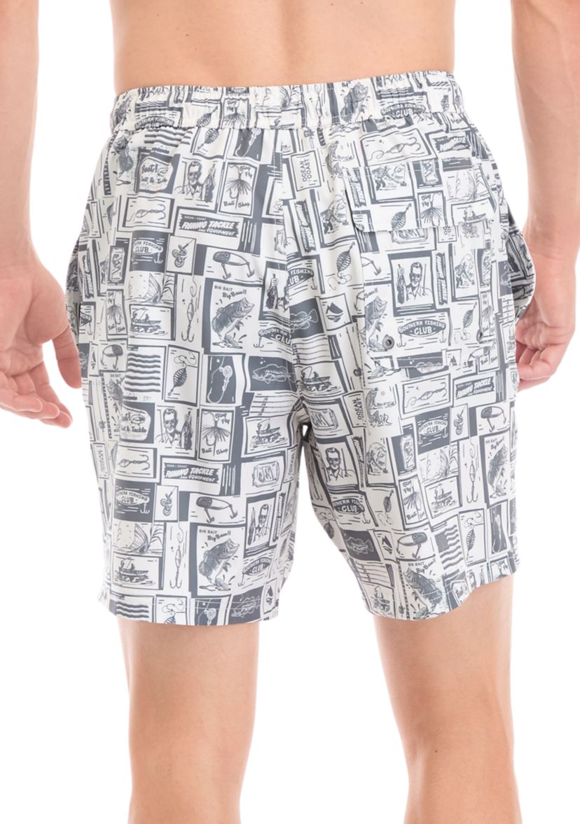 Printed Swim Trunks