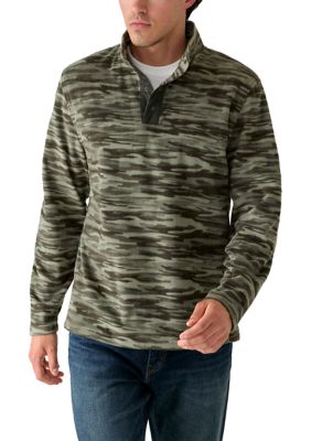 Ocean + Coast Men's Polar Fleece 1/4 Snap Pullover, 2XL