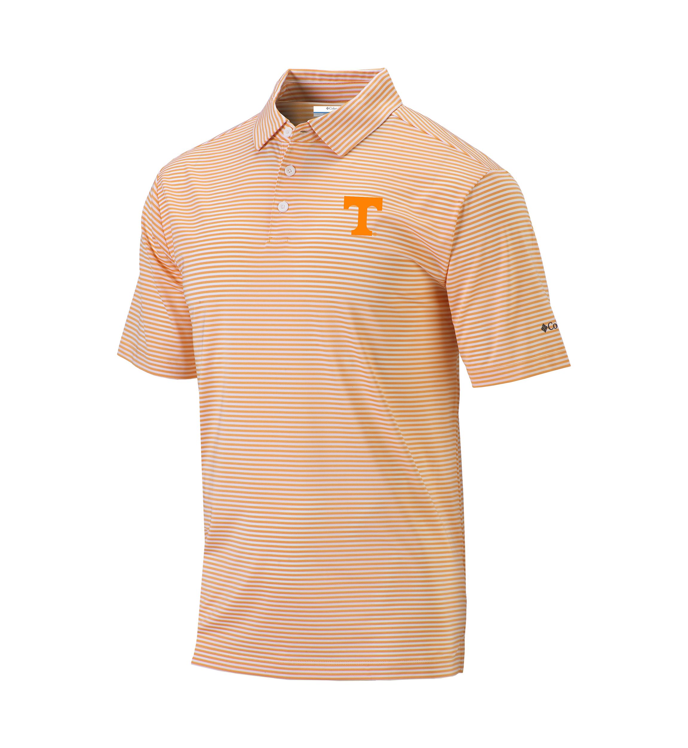 NCAA Tennessee Volunteers Striped Polo Shirt 