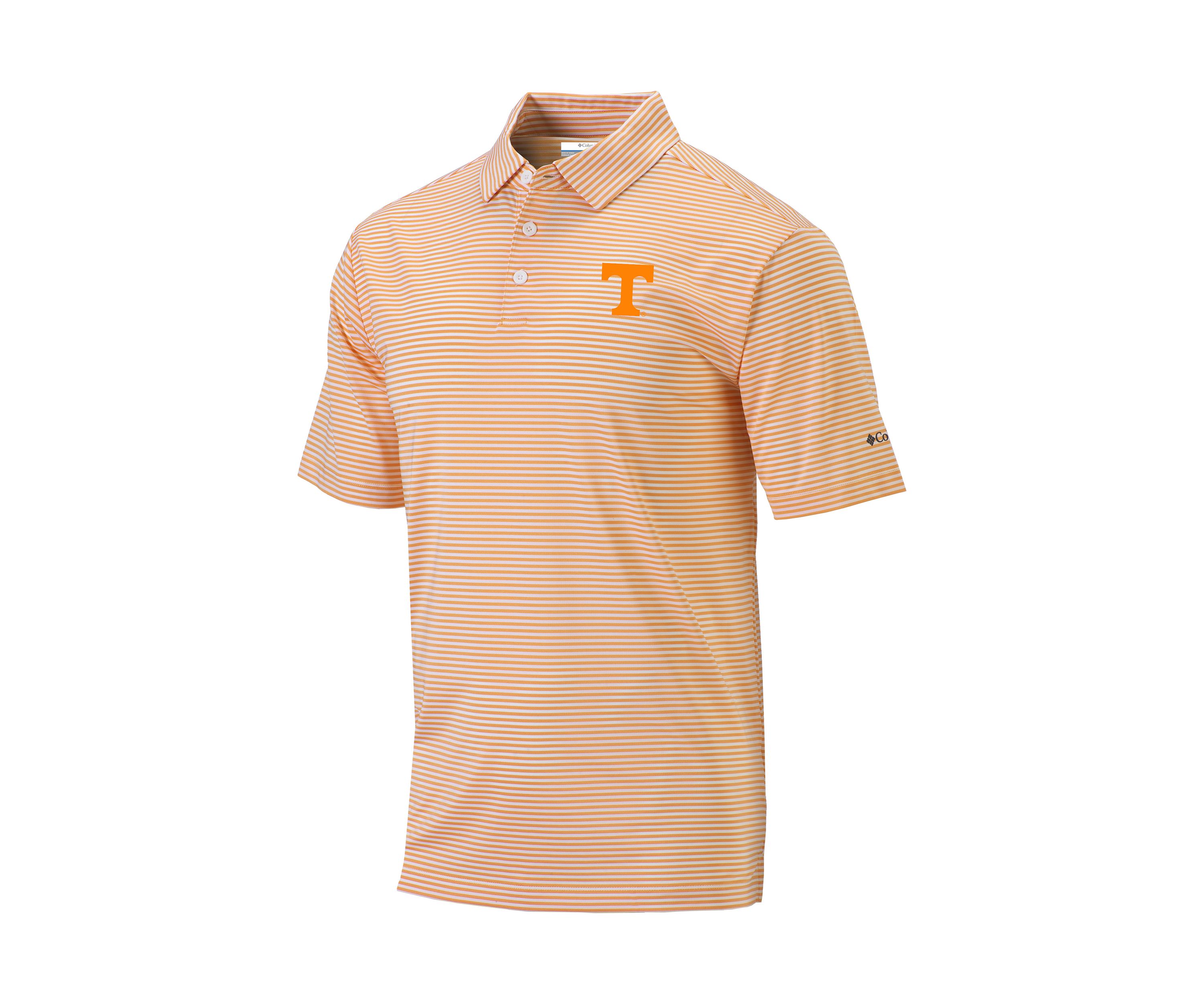 NCAA Tennessee Volunteers Striped Polo Shirt 