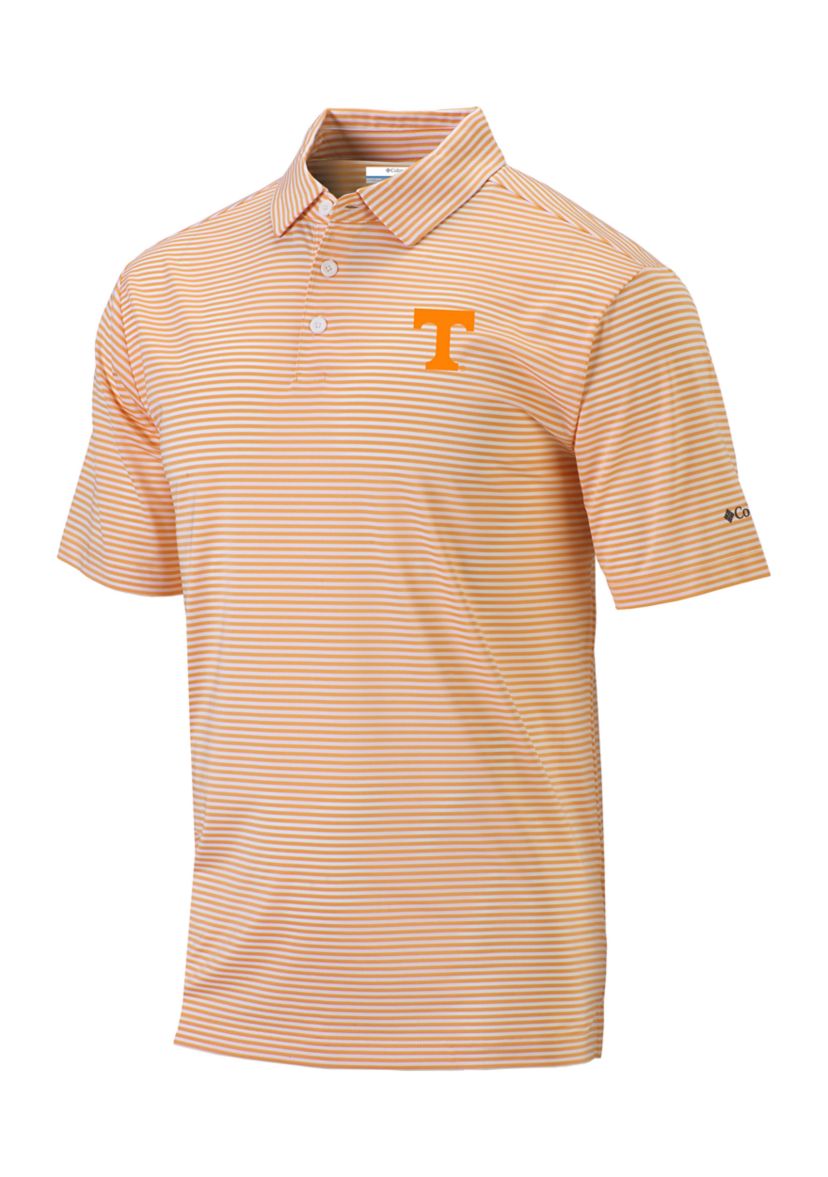 NCAA Tennessee Volunteers Striped Polo Shirt 