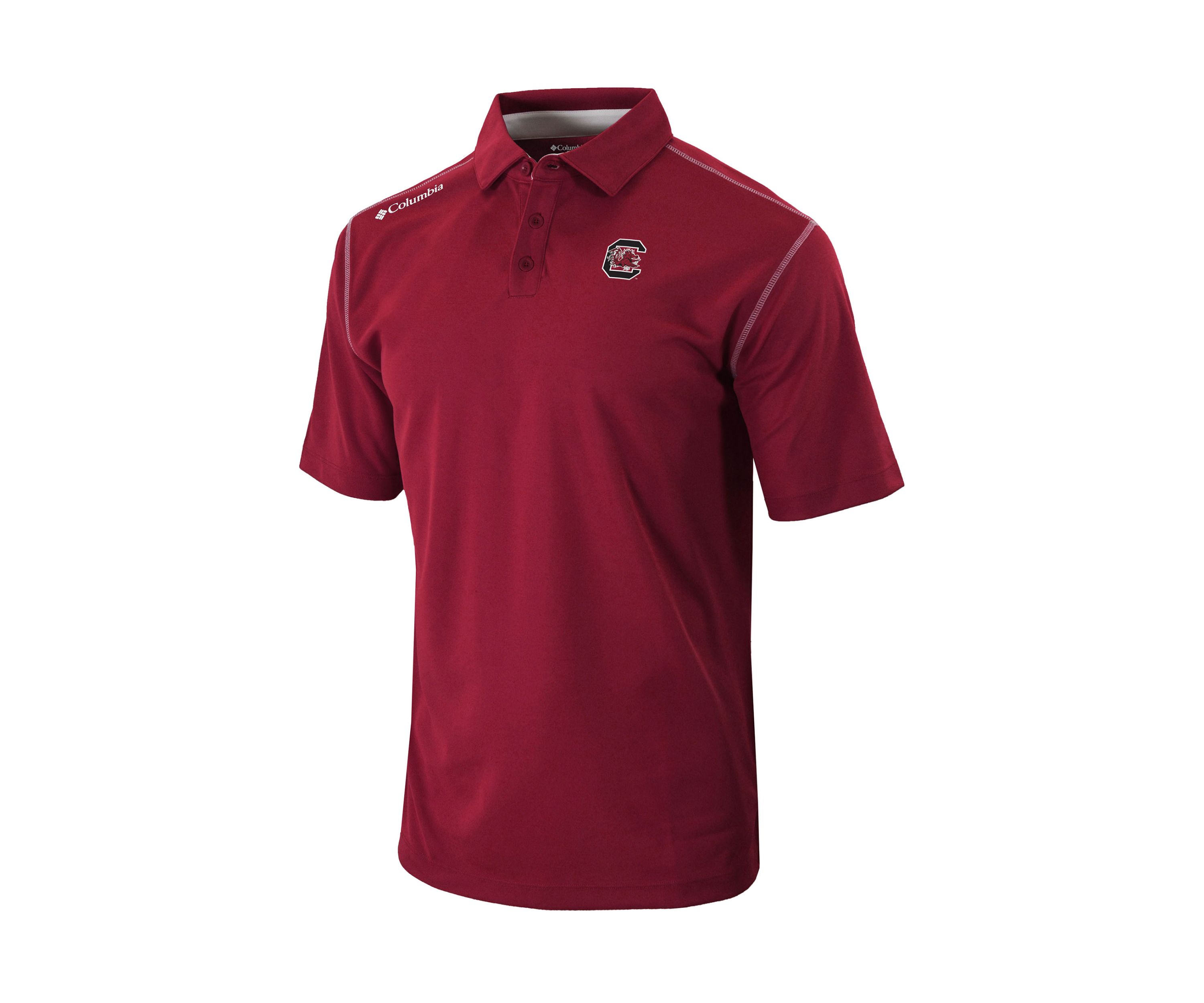 NCAA South Carolina Gamecocks Shotgun Golf Polo Shirt
