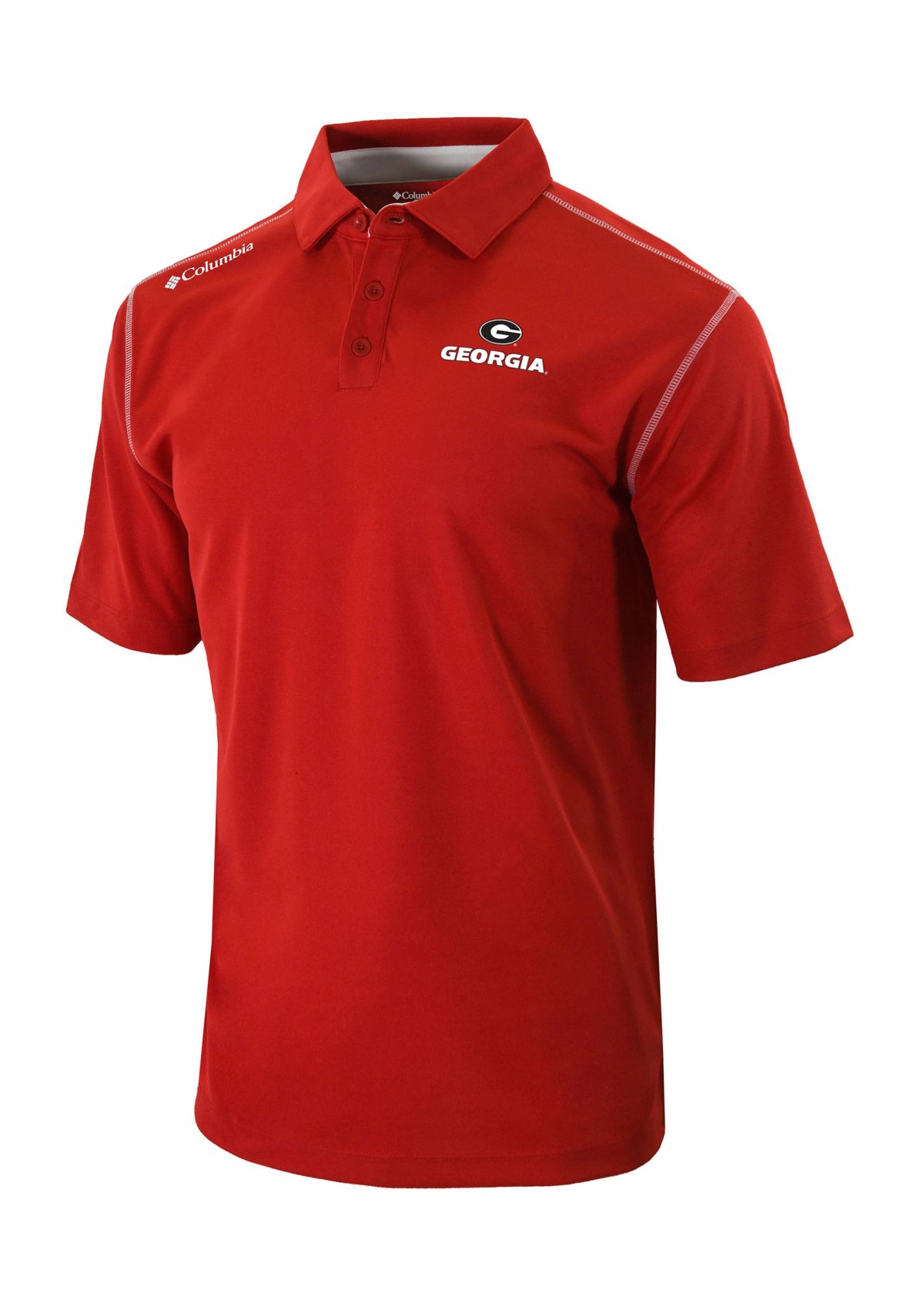NCAA Georgia Bulldogs Shotgun Short Sleeve Golf Polo Shirt