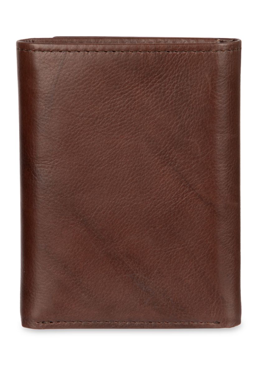 Crunch Leather Extra Capacity Trifold Wallet