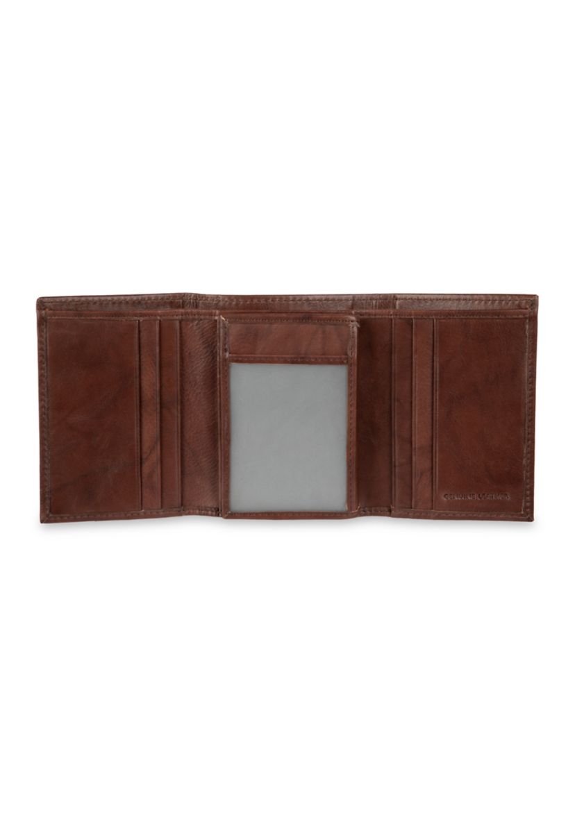 Crunch Leather Extra Capacity Trifold Wallet