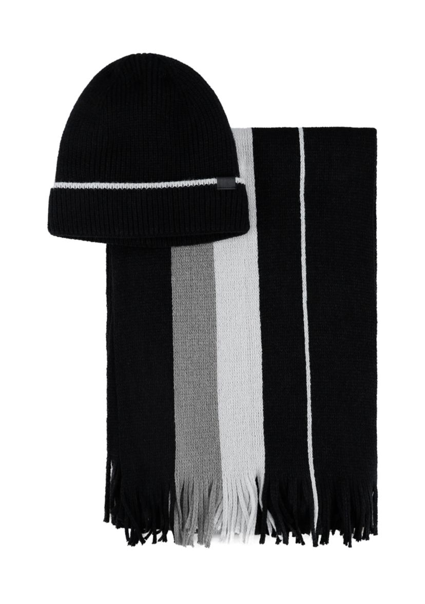 Mens Beanie and Scarf Set