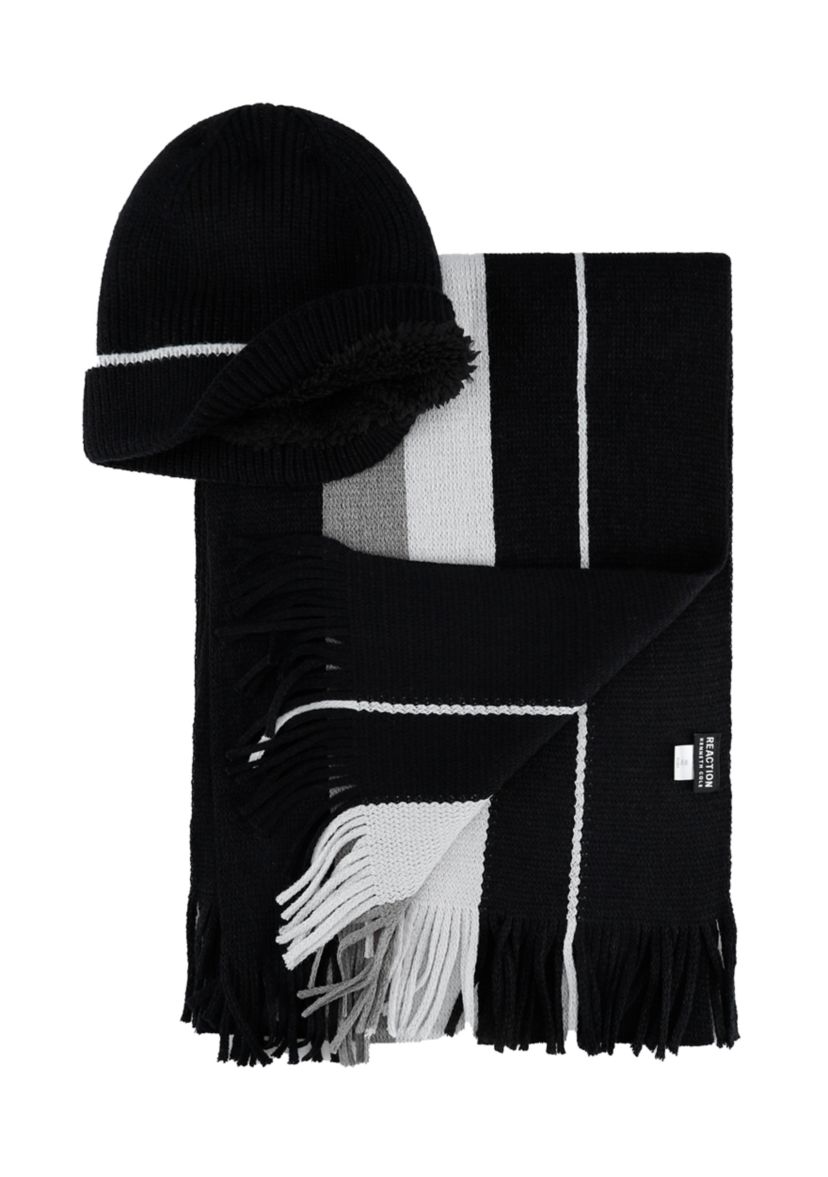 Mens Beanie and Scarf Set