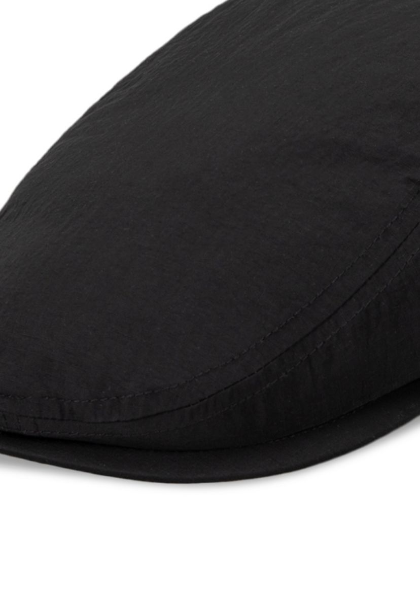 Mens Ripstop Flat Cap Ivy Hat with Sherpa Lining