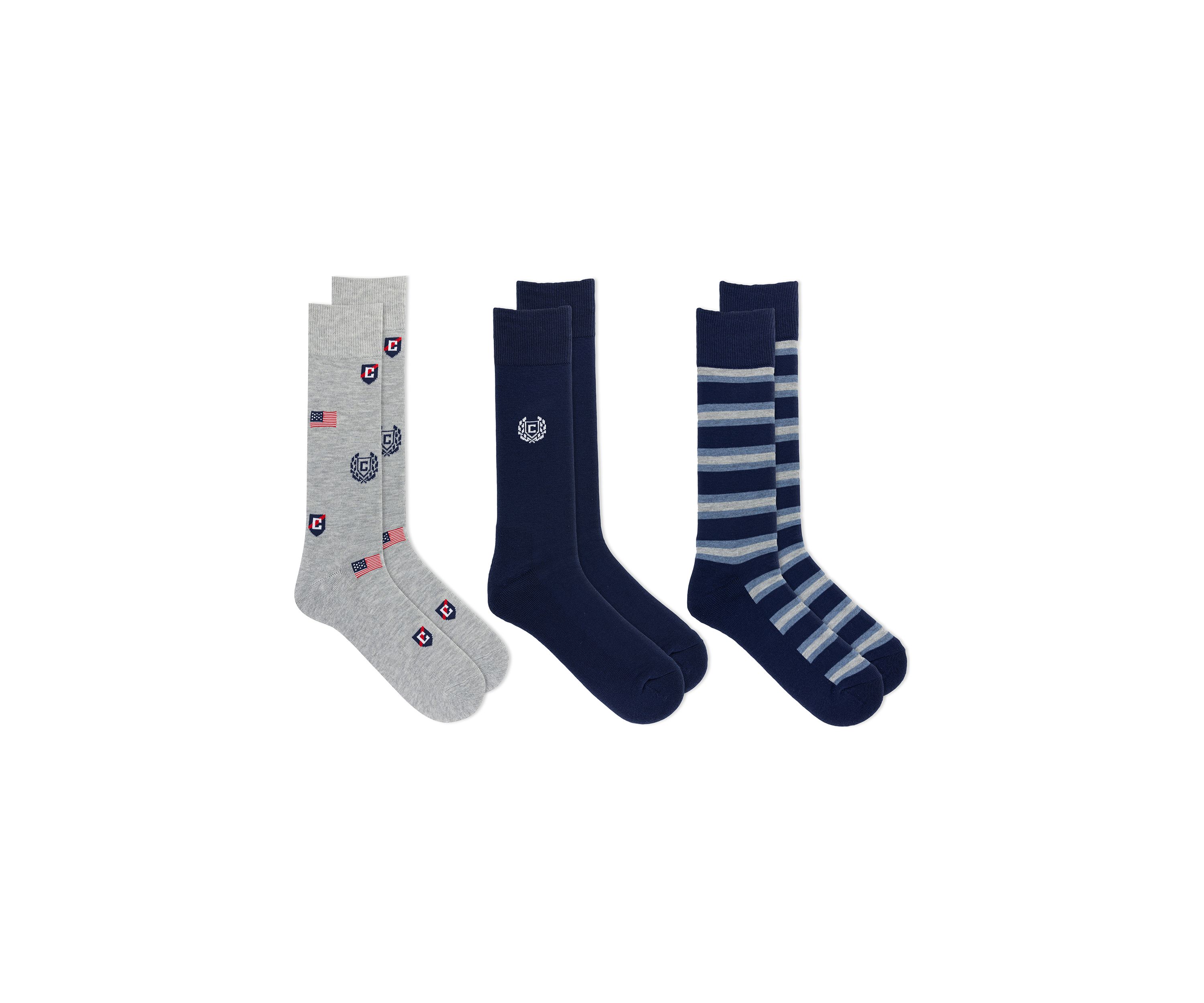 3-Pack Mixed Crew Socks 