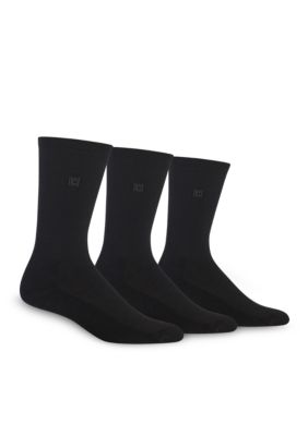 Cushion Sole Rib Crew Socks - 3 Pack