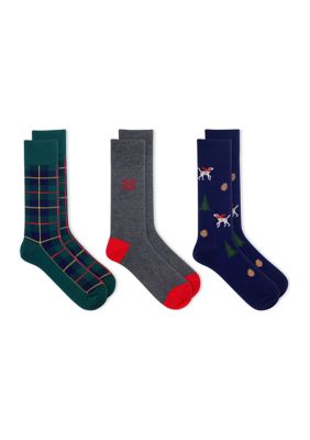 Holiday Dog Socks - 3 Pack