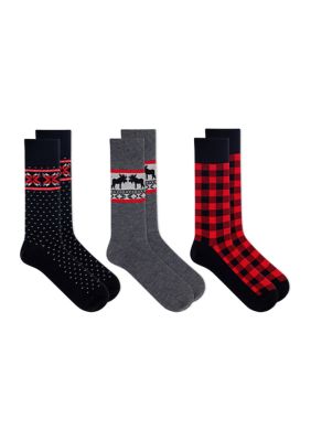 Brooks Brothers Men's Cotton Blend Novelty 3-Pack Socks - Shop Holiday Gifts and Styles