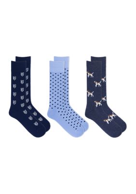 3-Pack Multi-Printed Socks 