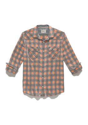 Flag & Anthem Men's NCAA Tennessee Volunteers Cabot Vintage Soft Western Shirt, Medium