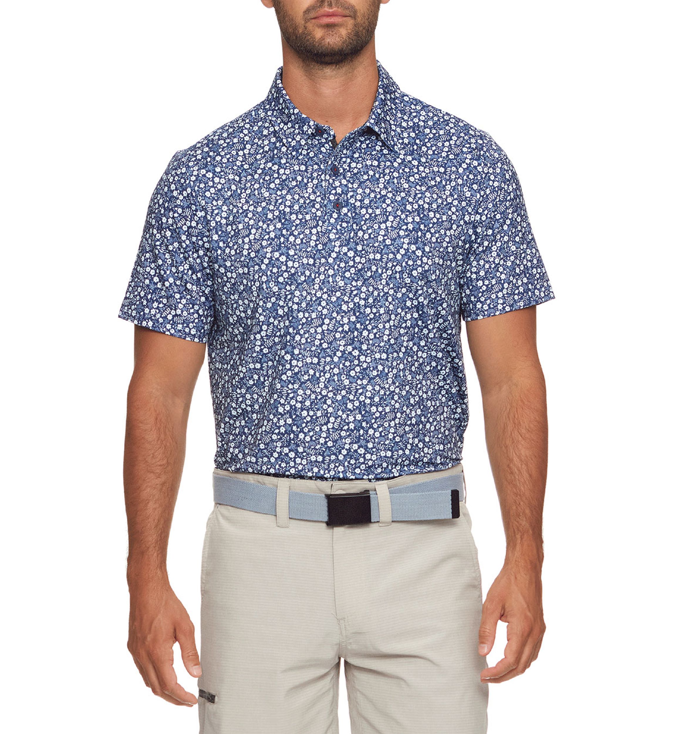 Cobbtown Floral Print Polo Shirt