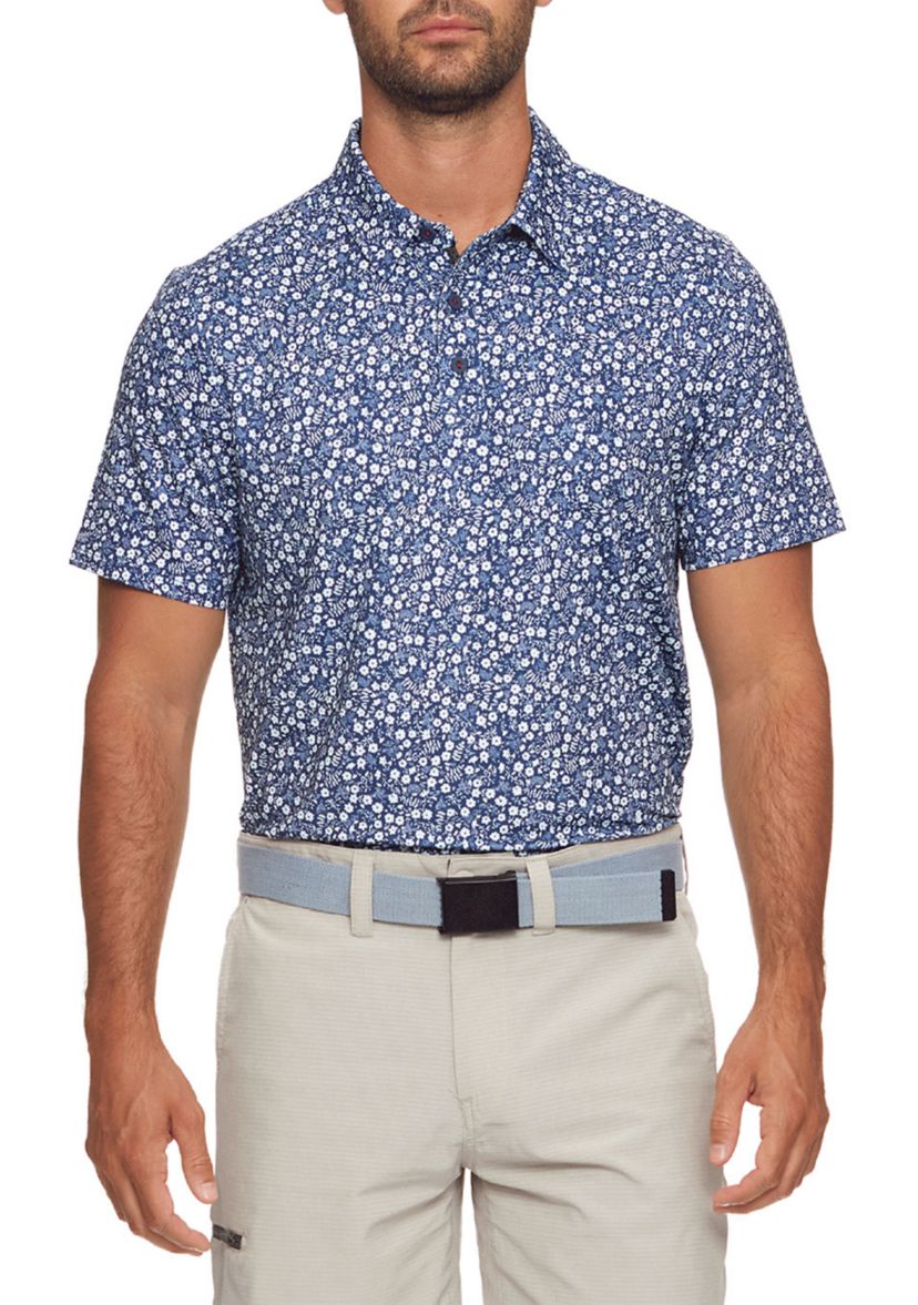 Cobbtown Floral Print Polo Shirt