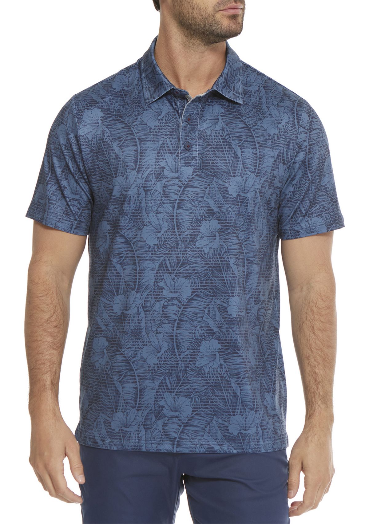 Montauk Botanical Print Polo Shirt 