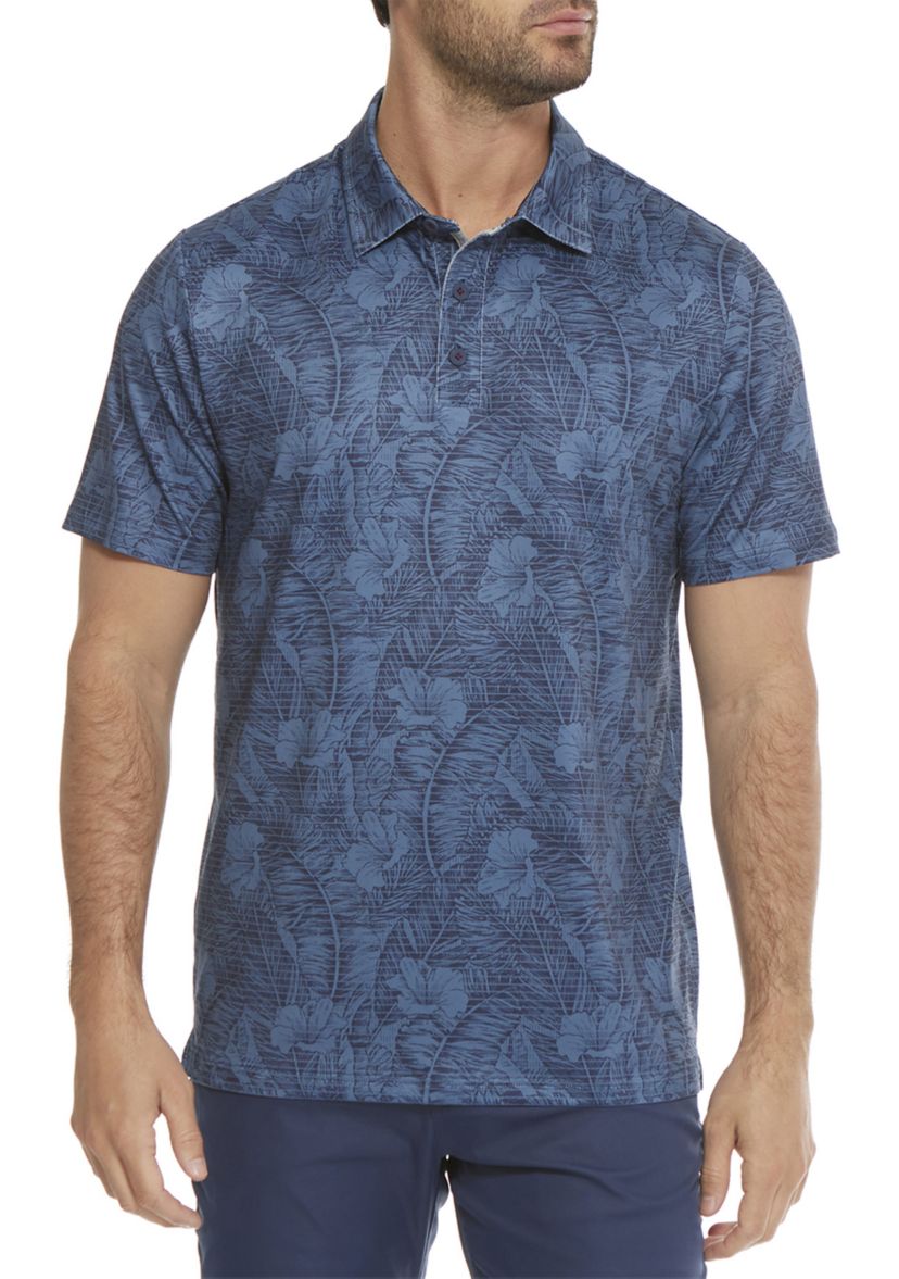 Montauk Botanical Print Polo Shirt 