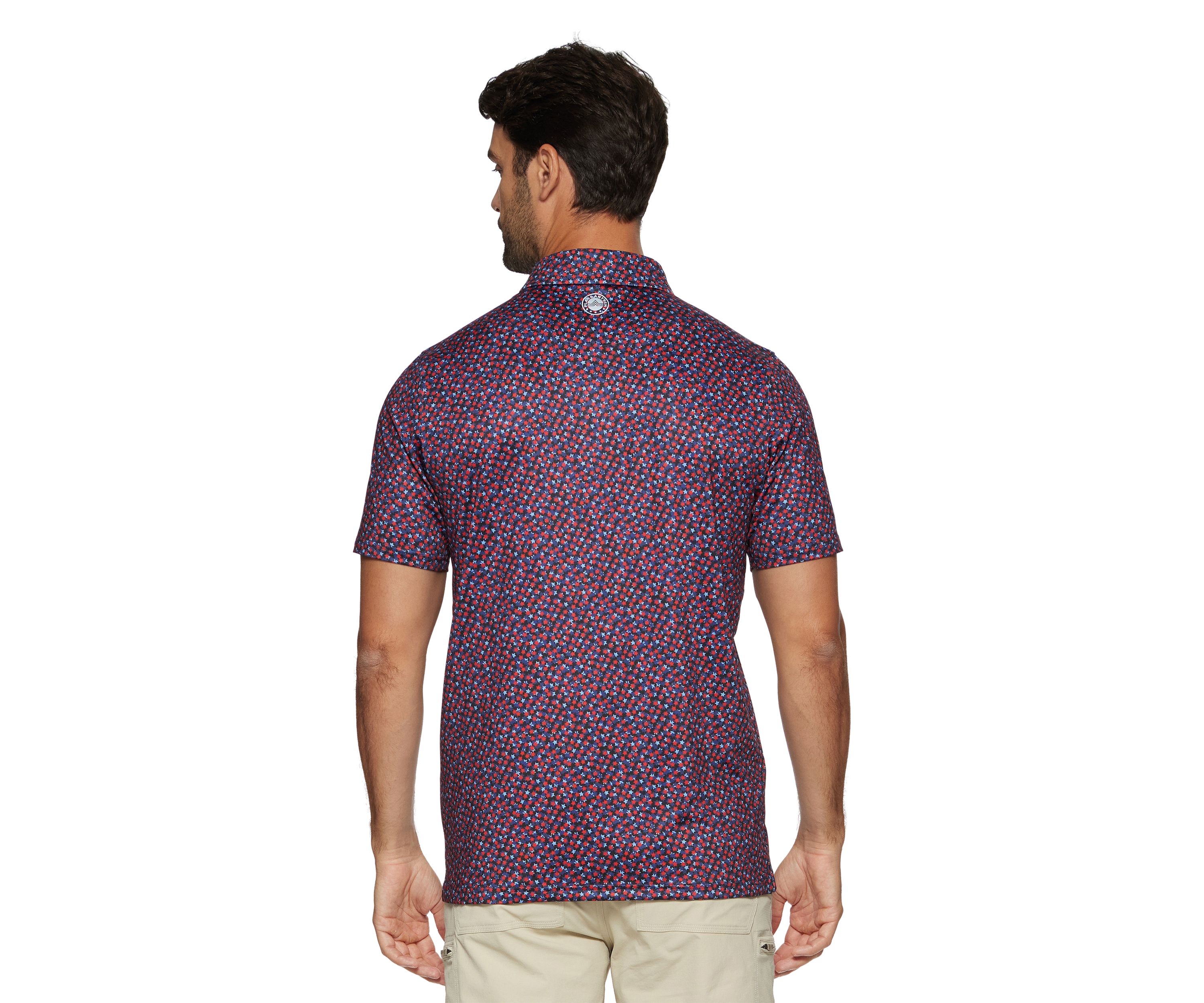 Mens MVP Winfield Star Print Polo Shirt
