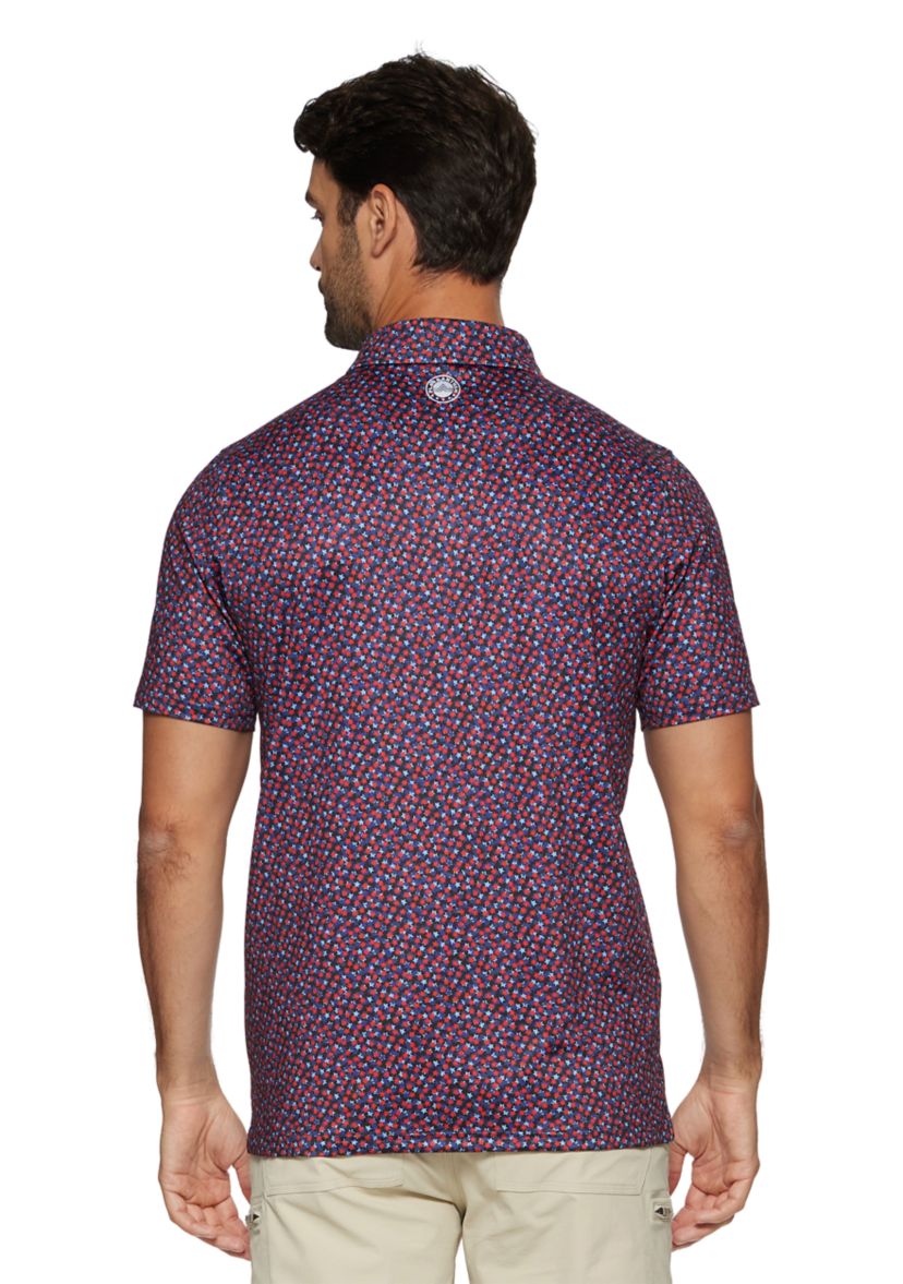 Mens MVP Winfield Star Print Polo Shirt