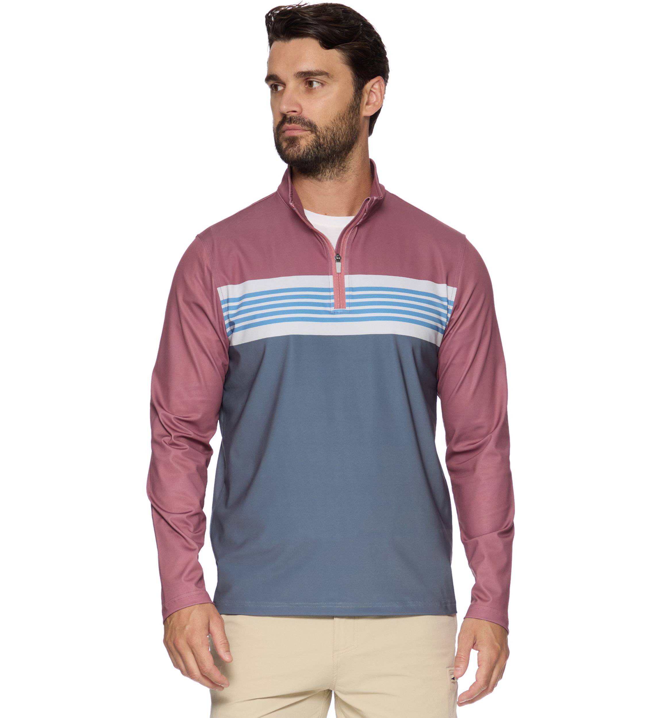 Mens Block Stripe Pullover